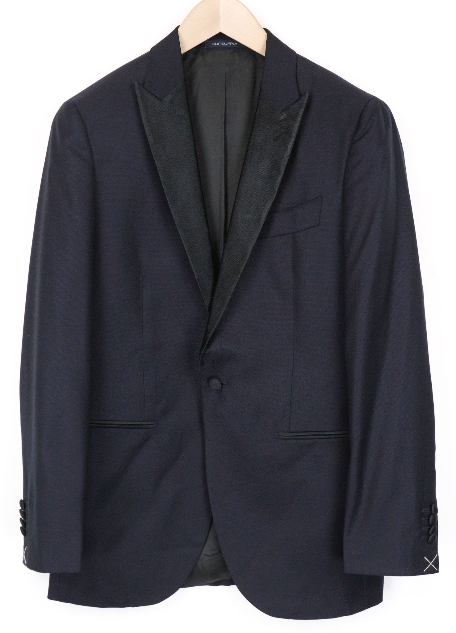 Suitsupply LA SPALLA UK36R Navy Wool Tuxedo Suit 74644 Size 36R - 3 Thumbnail