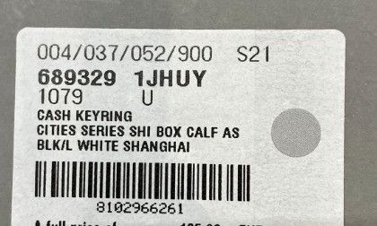 Balenciaga o1la1rc1a0924 Size: OS / Cities Shanghai Cash Keychain Size ONE SIZE - 2 Thumbnail