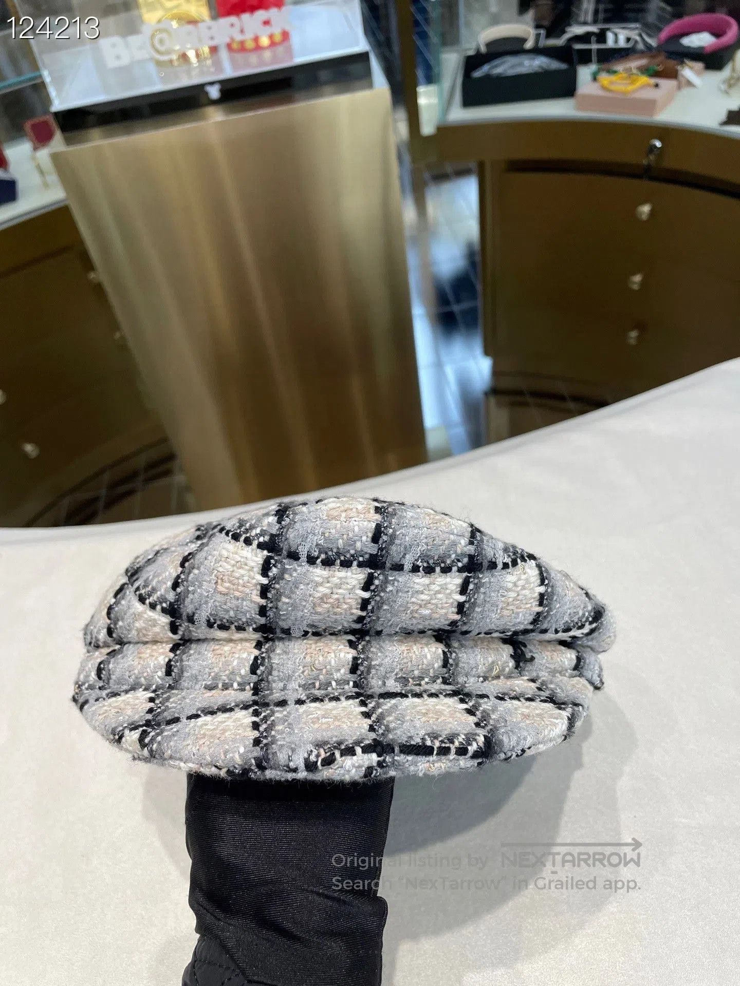 Chanel Chanel 22K Tweed Plaid Newsboy Cap. Size ONE SIZE - 1 Thumbnail