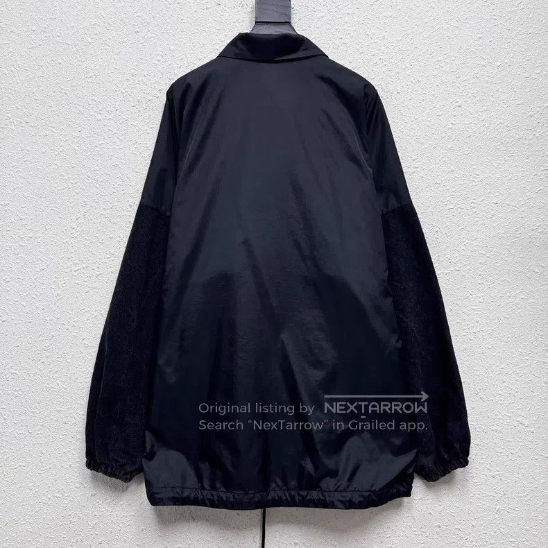 Balenciaga Balenciaga Black washed denim color block windbreaker Size XS / US 0-2 / IT 36-38 - 2 Thumbnail