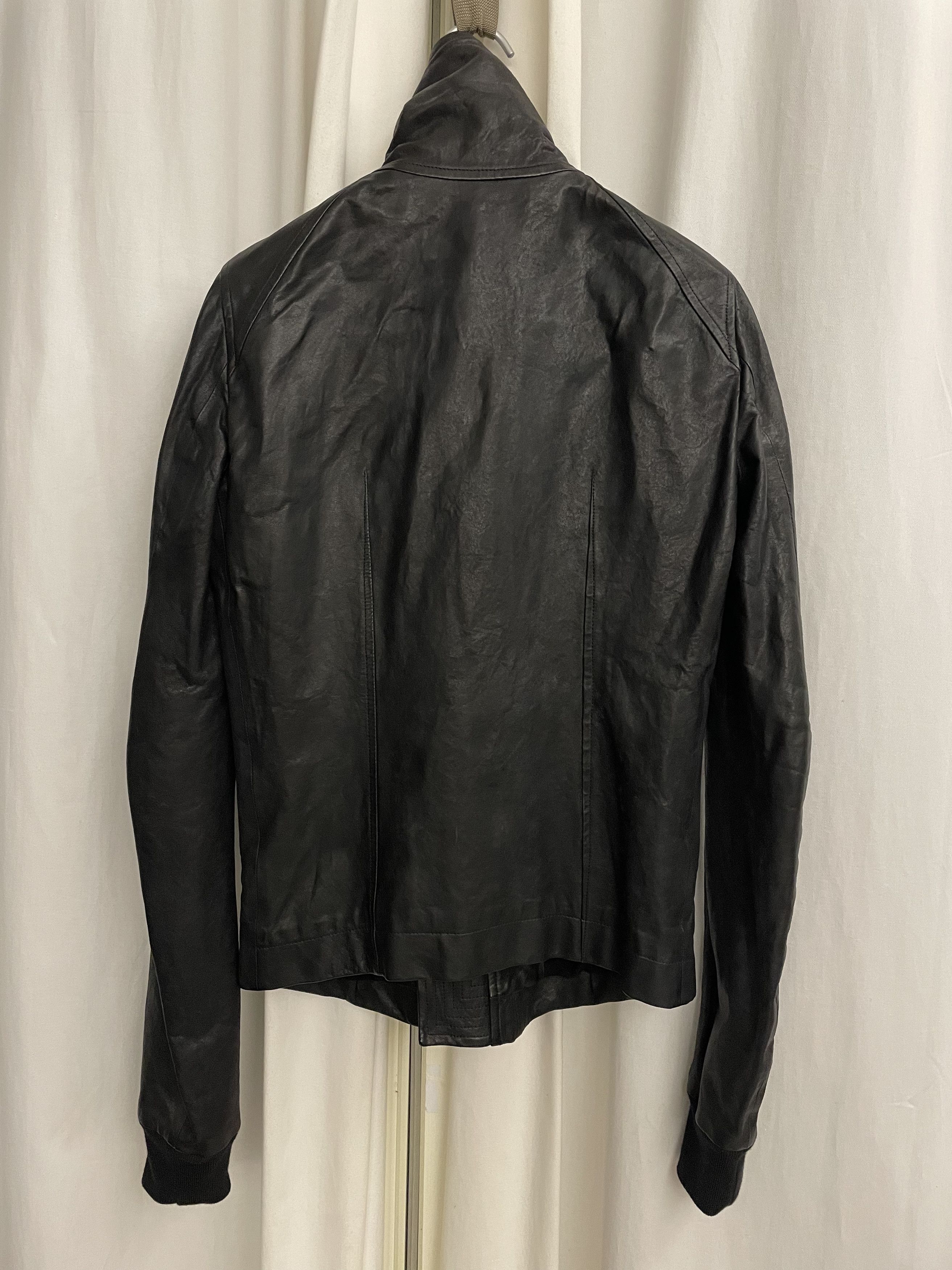 Rick Owens Lamb leather Intarsia jacket 46 | Grailed