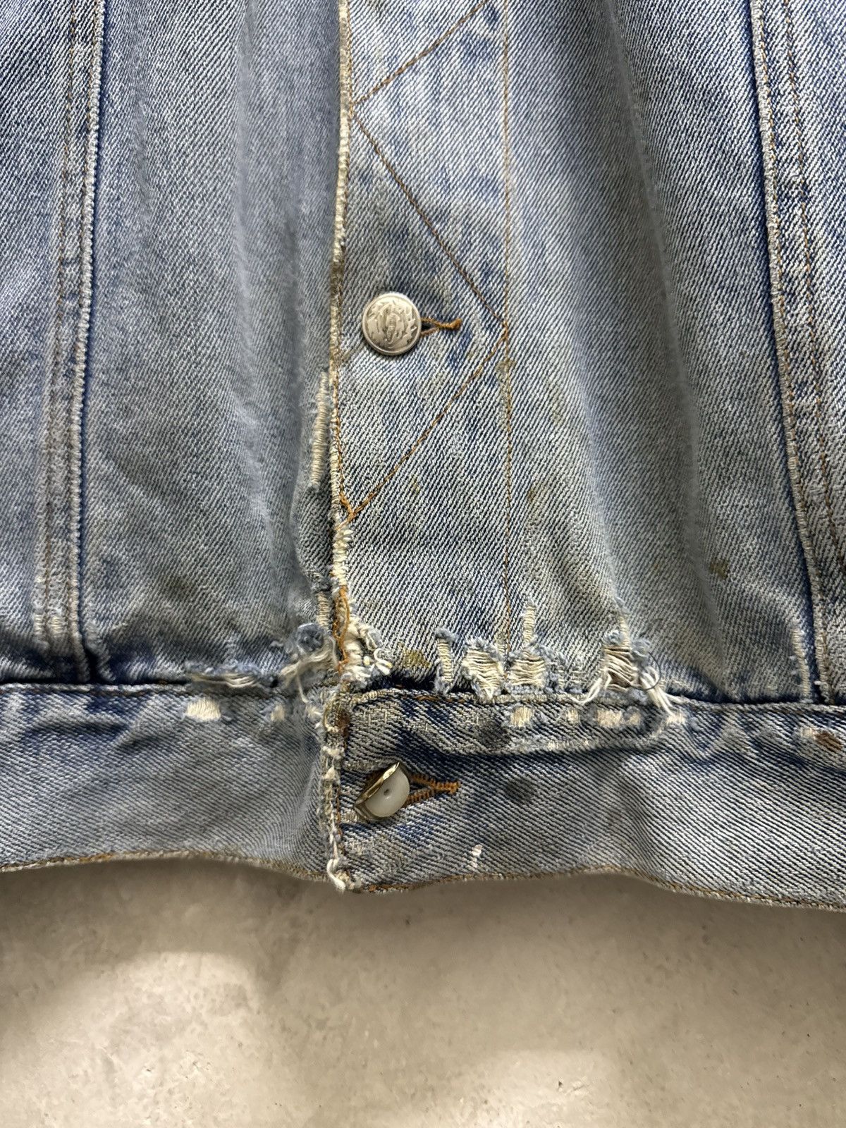 Kapital Vintage Distressed Cold Storage kapital style Denim Jacket Size US XXL / EU 58 / 5 - 6 Thumbnail