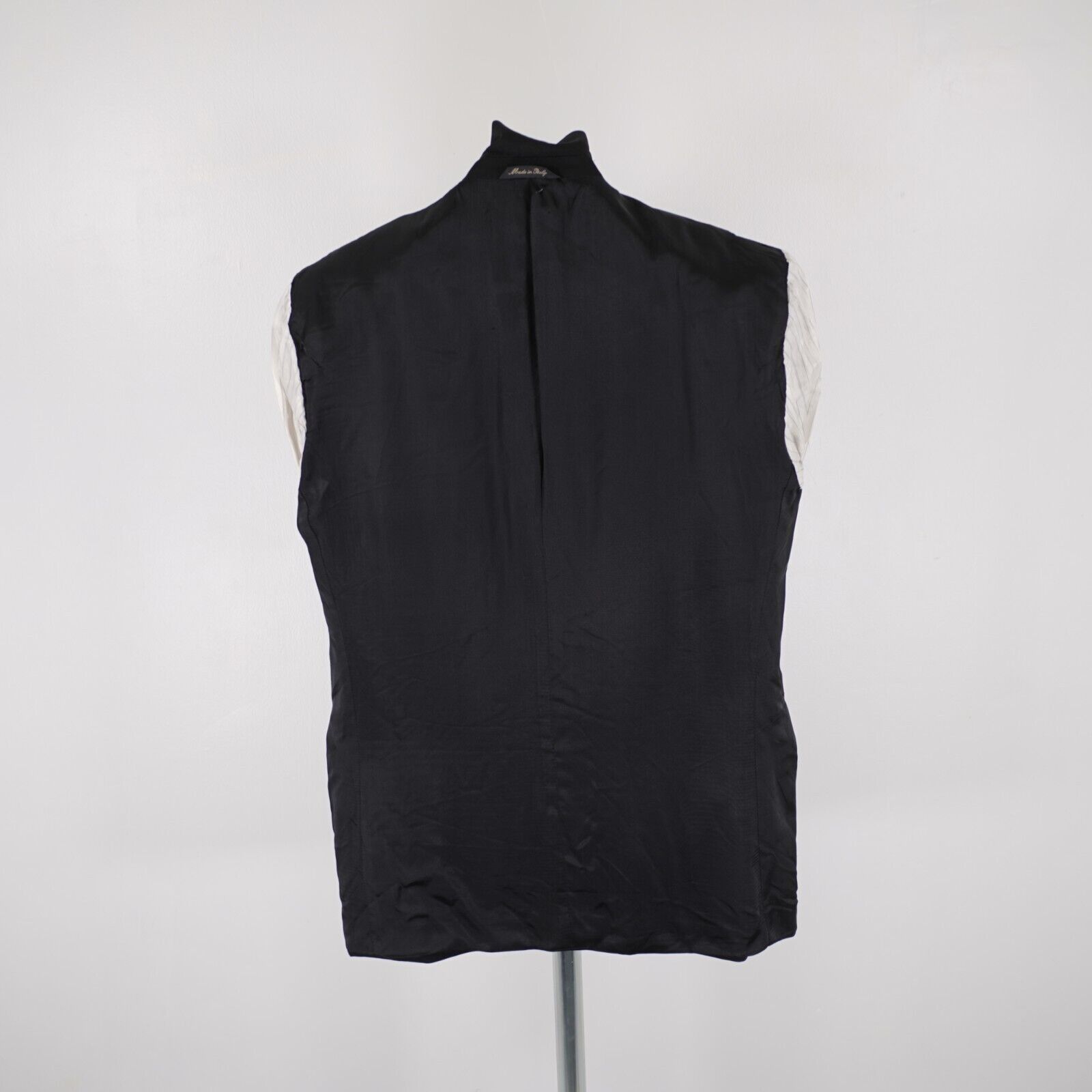Designer Baroni Comero Super 120s Wool Black 3 Gold / Black Button Bl Size 42R - 12 Thumbnail