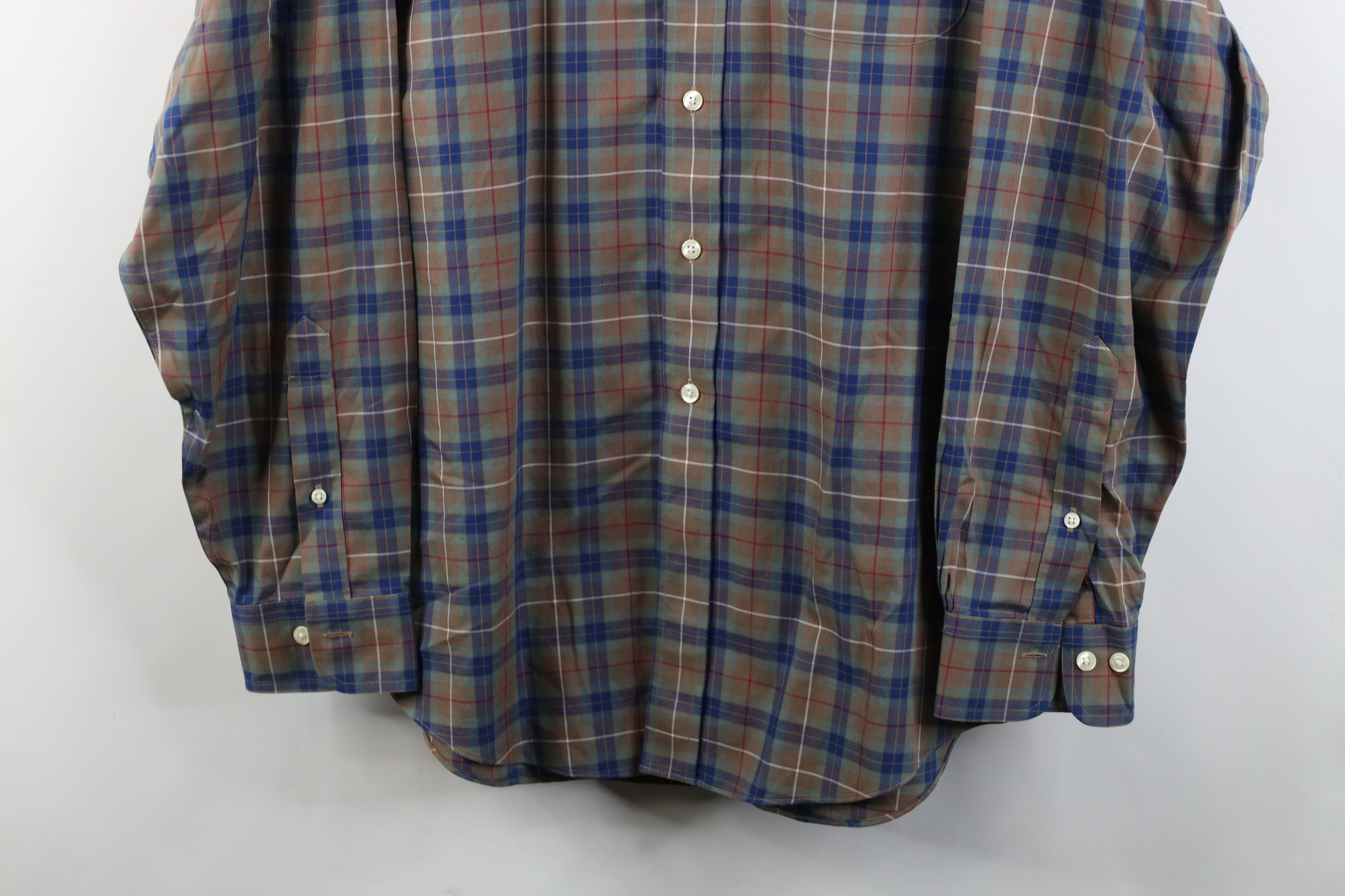 Brooks Brothers Vintage 90s Brooks Brothers Button Down Shirt Plaid OCBD Size US L / EU 52-54 / 3 - 3 Thumbnail