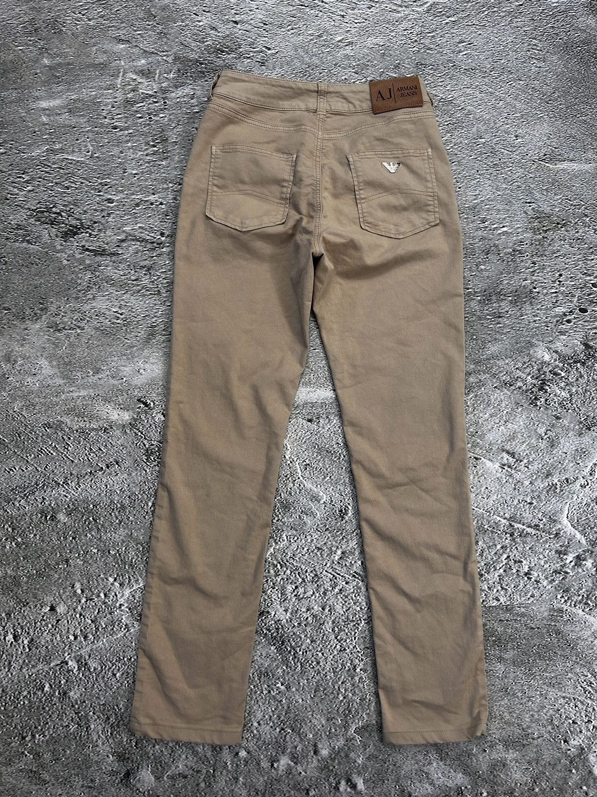 Armani × Vintage Armani vintage beige jeans slim denim pants Size 27" / US 4 / IT 40 - 1 Thumbnail