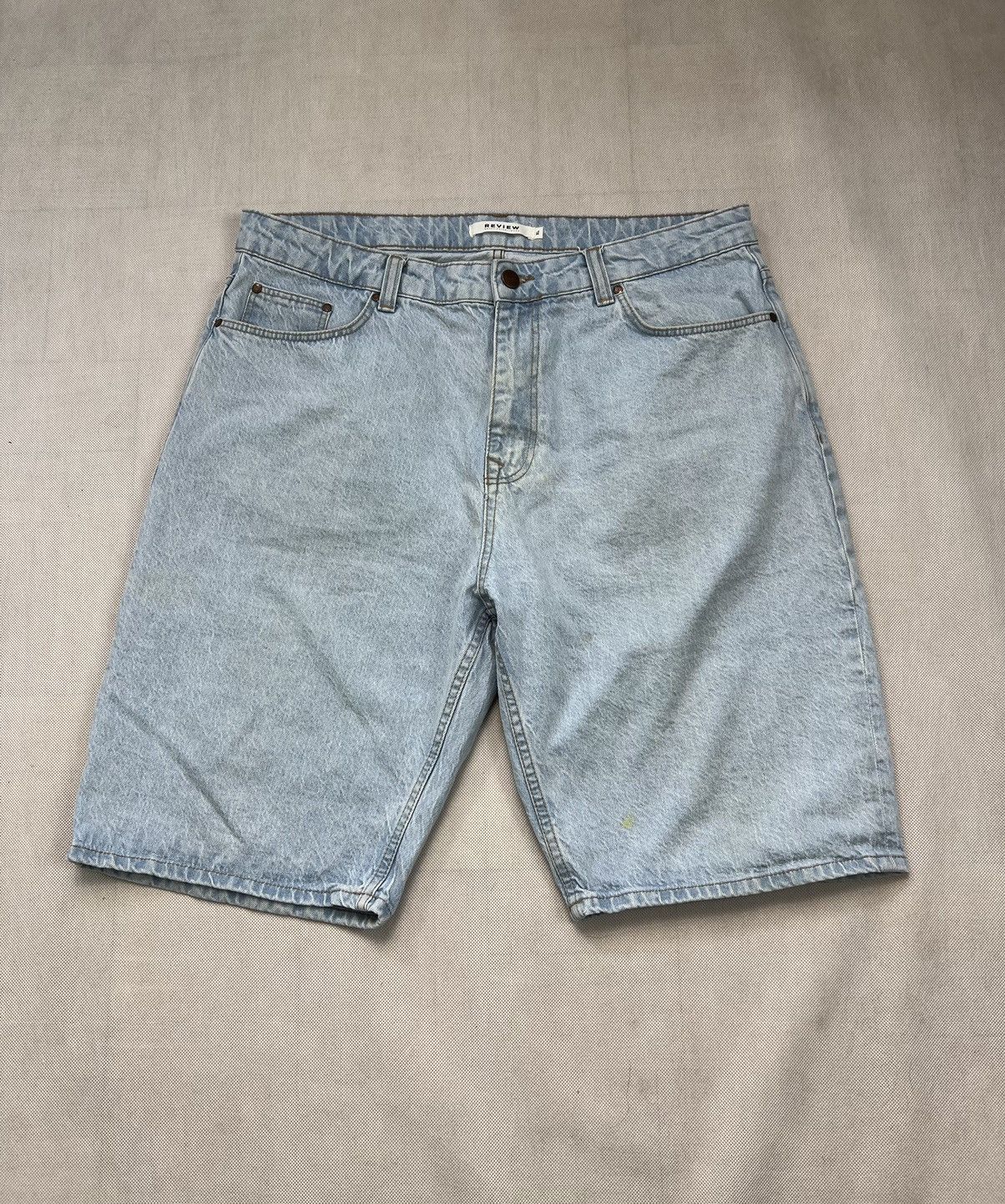 Review Baggy Shorts Review Big Logo Jeans Size US 36 / EU 52 - 2 Thumbnail