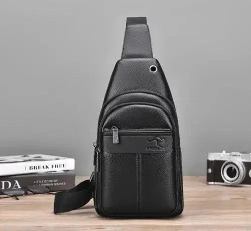 Japanese Brand Travel Sling PU Leather Bag Size ONE SIZE - 1 Thumbnail