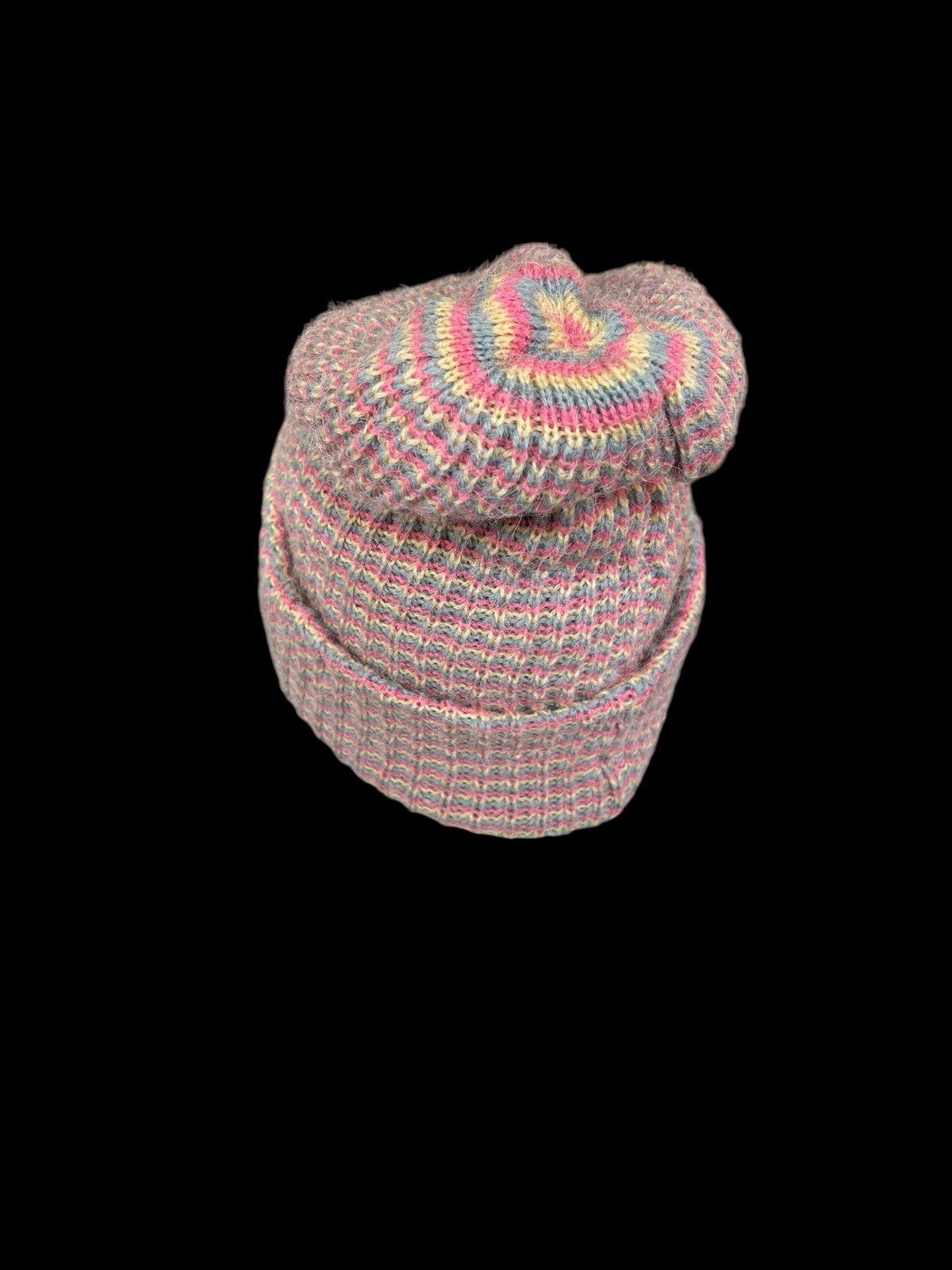 Japanese Brand × Kapital × Vintage Vtg Made in Japan Cosmic Surf knitt Beanie Hats☠️🎌🎌 Size ONE SIZE - 4 Thumbnail