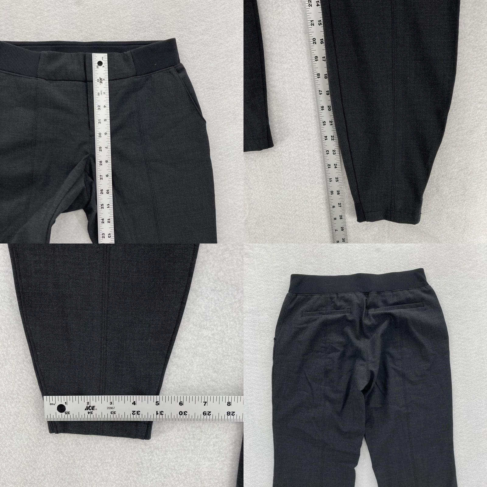 Athleta Athleta Wool Blend Work It City Pants Jogger Tapered Gray Size 4 Stretch Pockets Size 27" / US 4 / IT 40 - 8 Thumbnail
