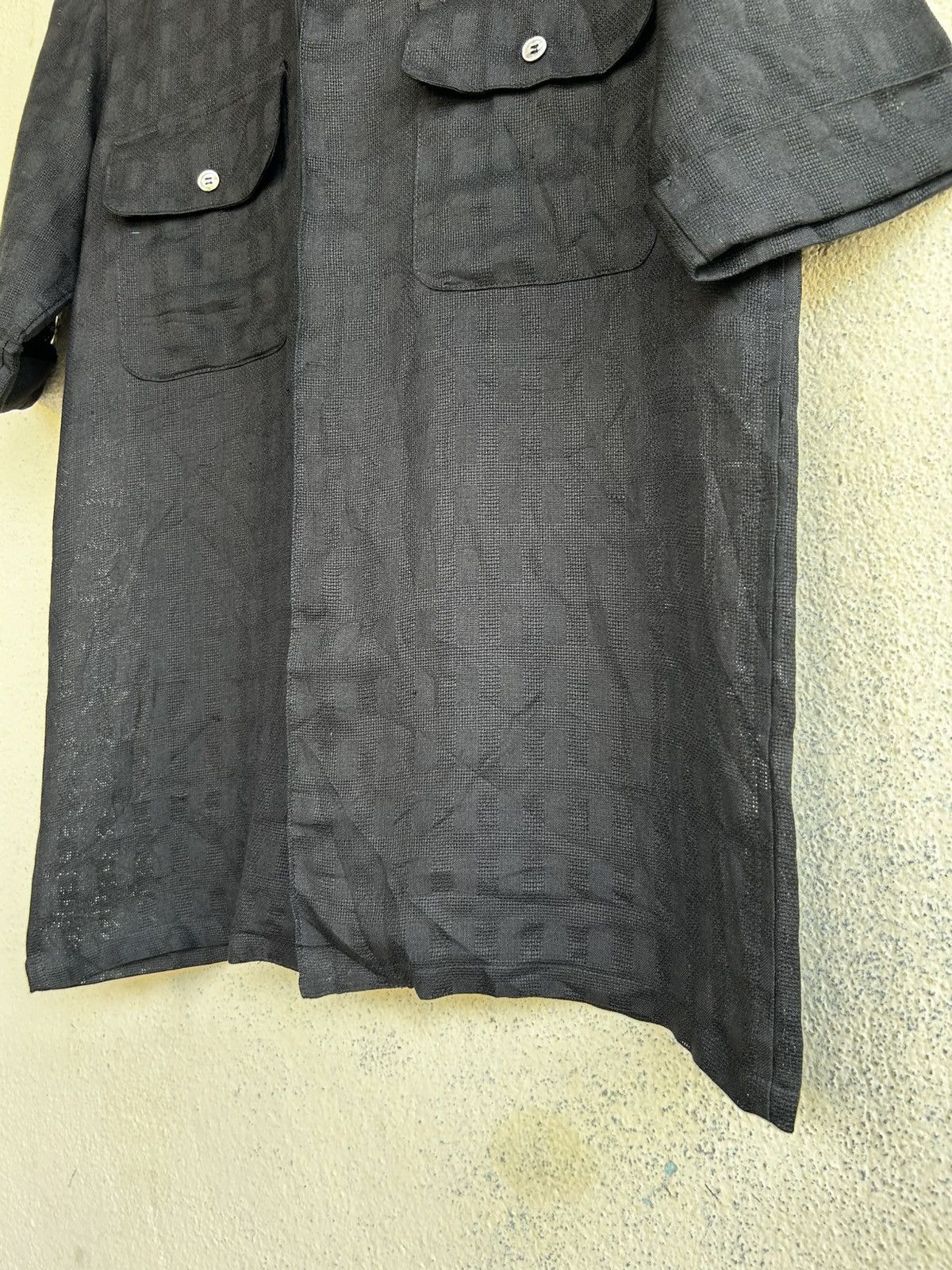Yohji Yamamoto Y’s Mesh Hemp Shirt Size US L / EU 52-54 / 3 - 5 Thumbnail