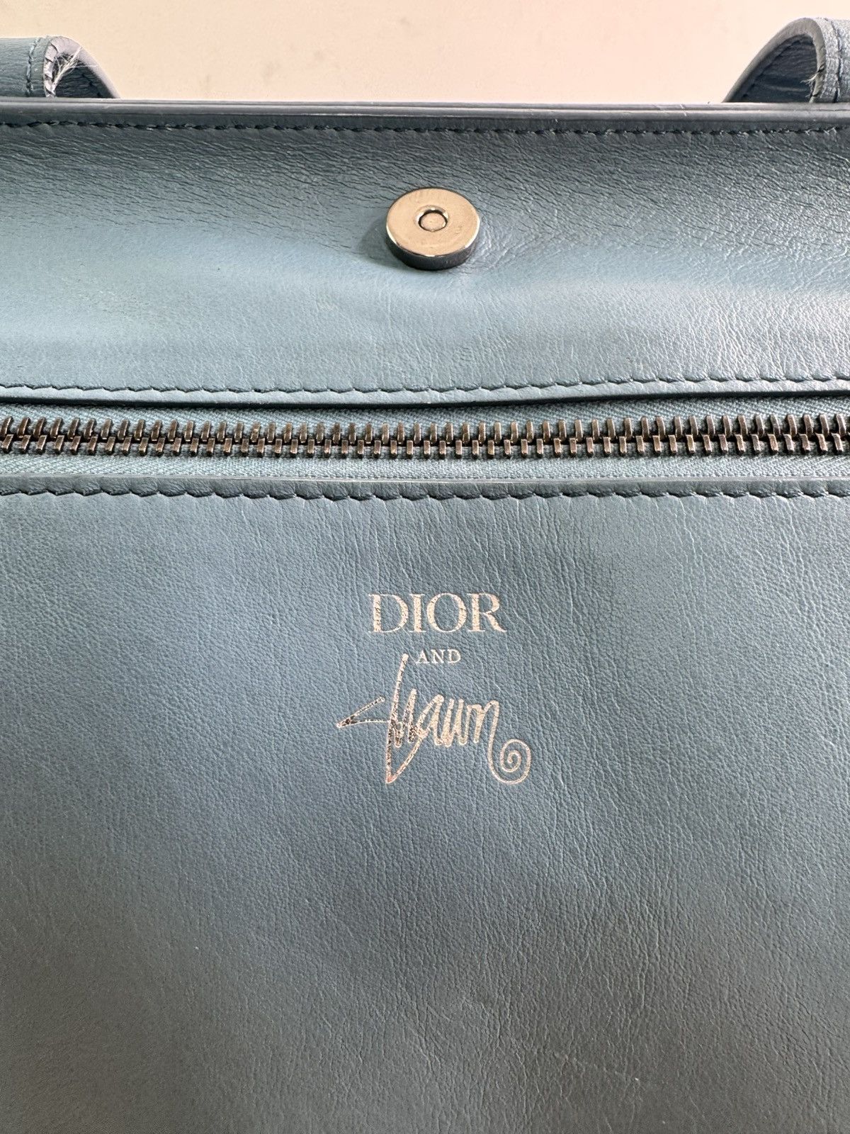 Dior × Stussy Dior X Stussy Leather Tote Bag Size 40 - 8 Thumbnail