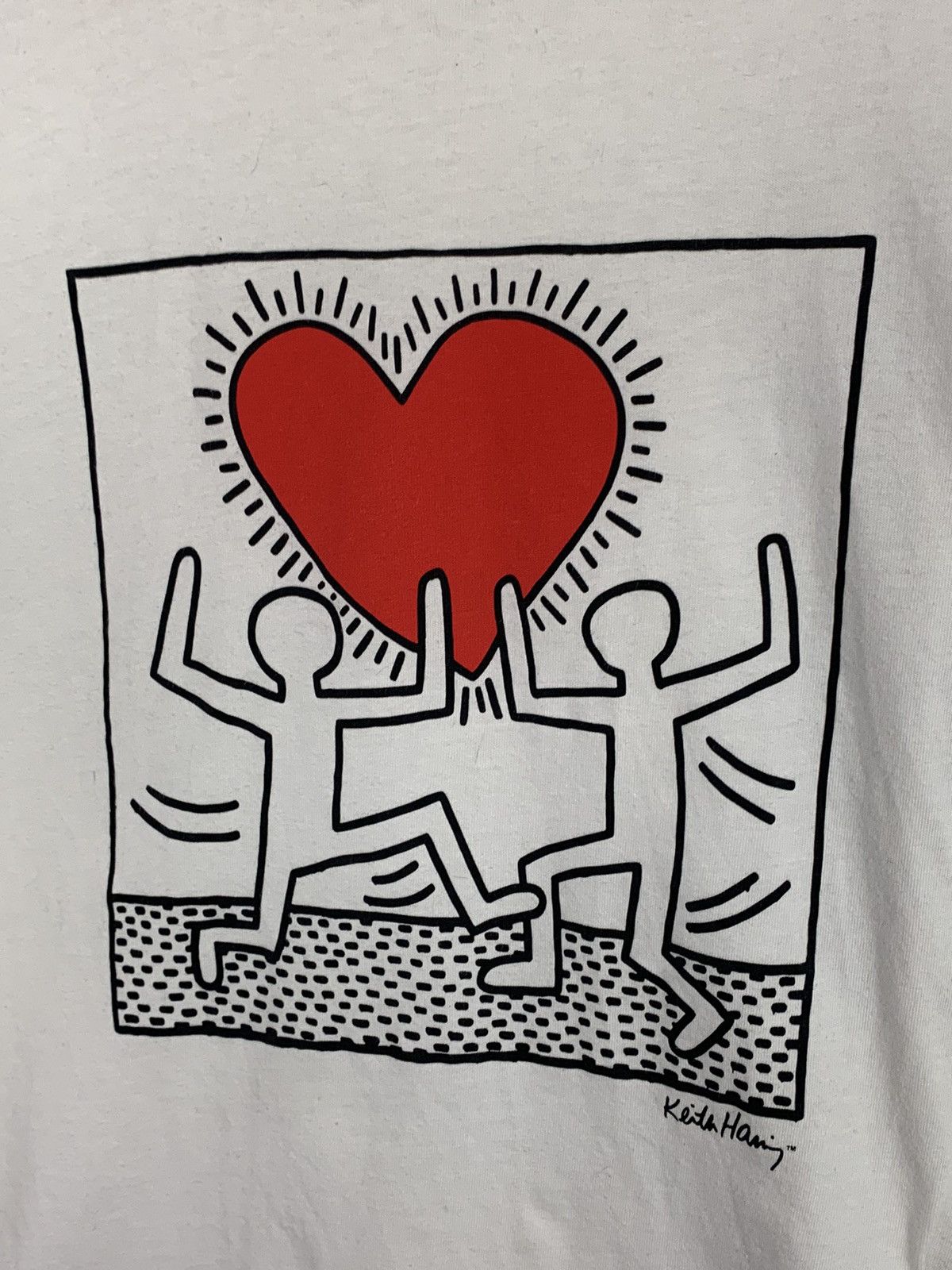 Uniqlo Uniqlo x Keith Haring Love Hearts White T-Shirt Art Size US M / EU 48-50 / 2 - 4 Thumbnail