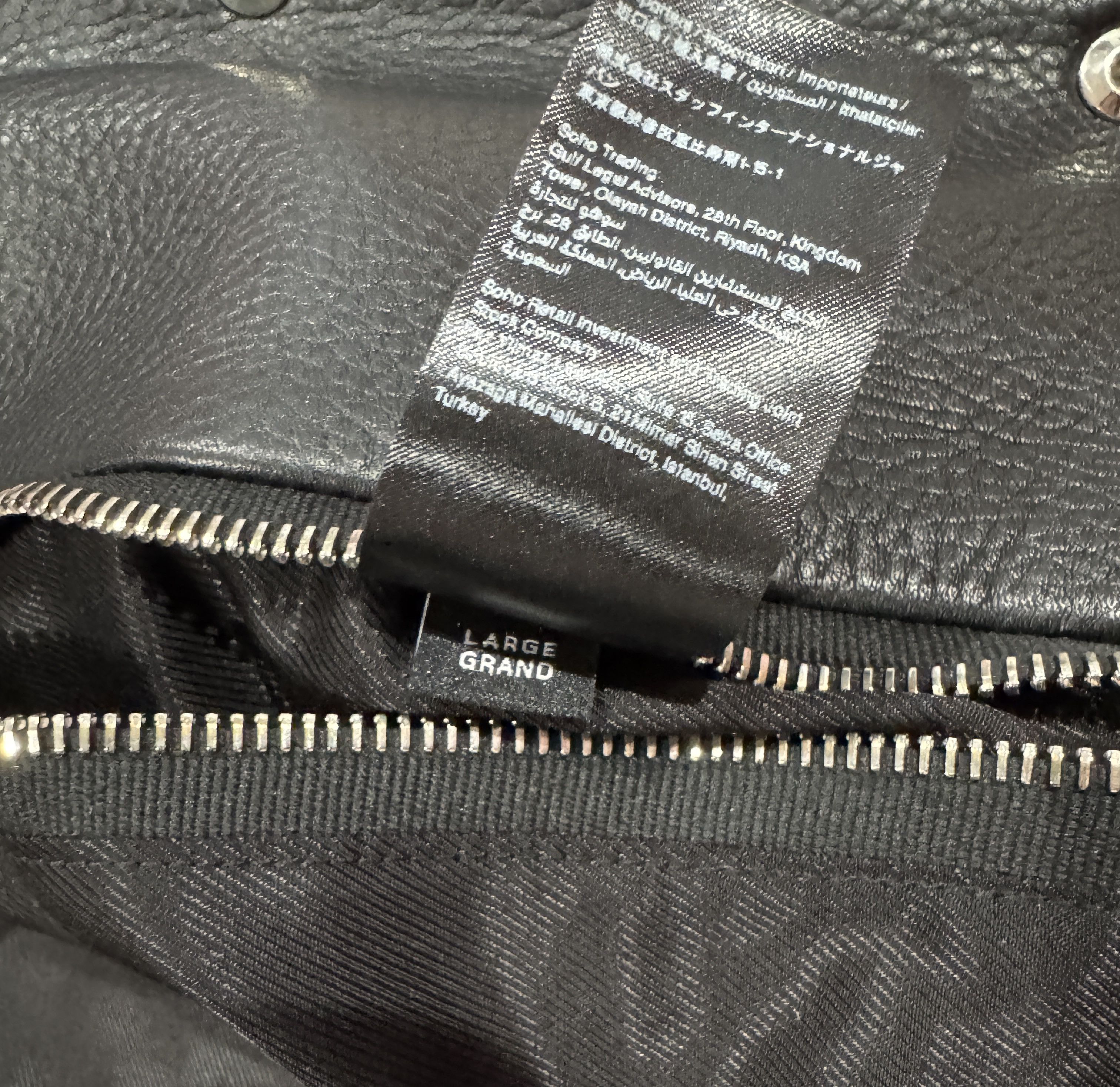 Amiri Amiri leather jacket in black/ white Size US L / EU 52-54 / 3 - 7 Thumbnail