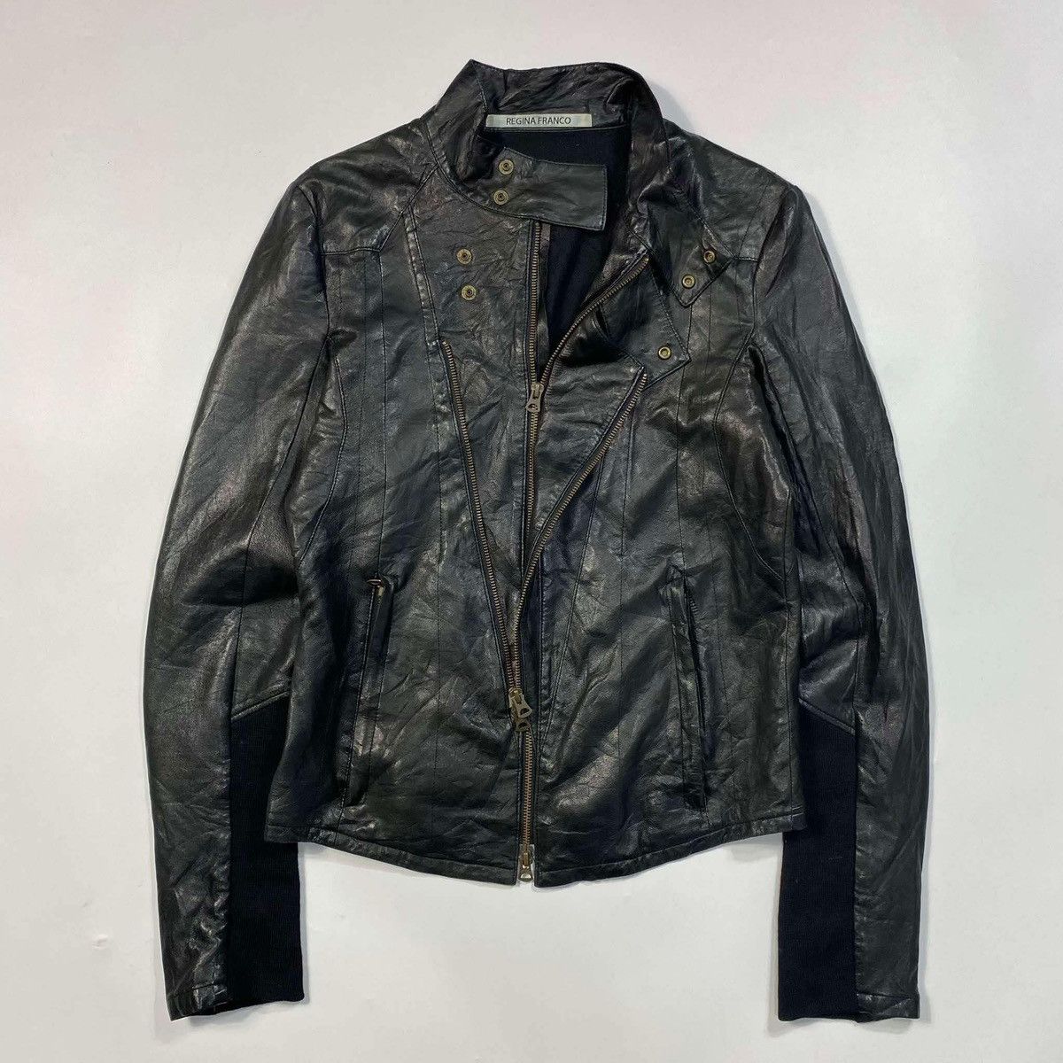 Other Archive Regina Franco Leather Double Zip Jacket (CCP Alt) Size US M / EU 48-50 / 2 - 1 Thumbnail