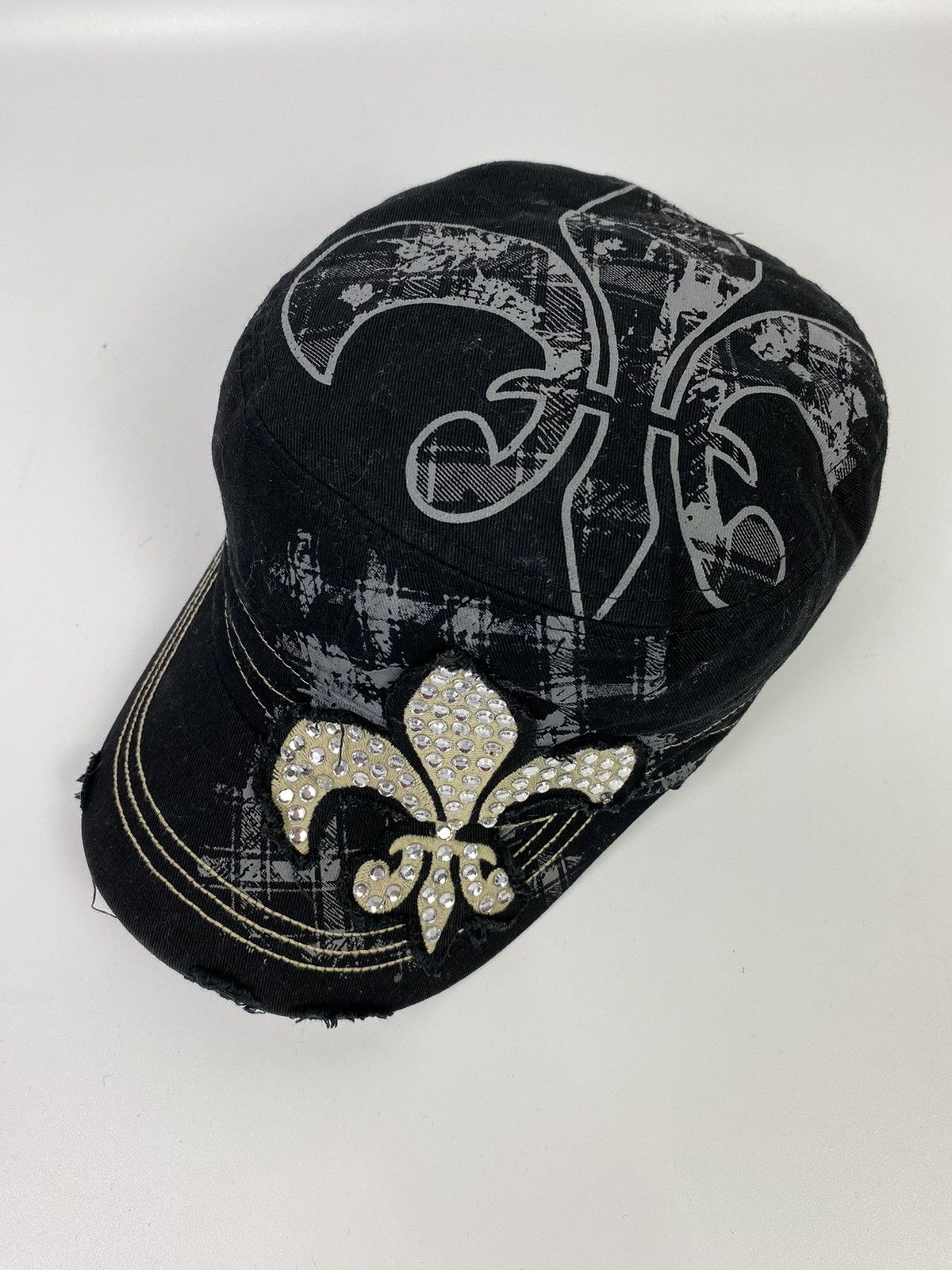 If Six Was Nine × Japanese Brand × Le Grande Bleu (L.G.B.) BINDINGOFFER💥 leader rhinestone cadet commando hat Size ONE SIZE - 2 Thumbnail