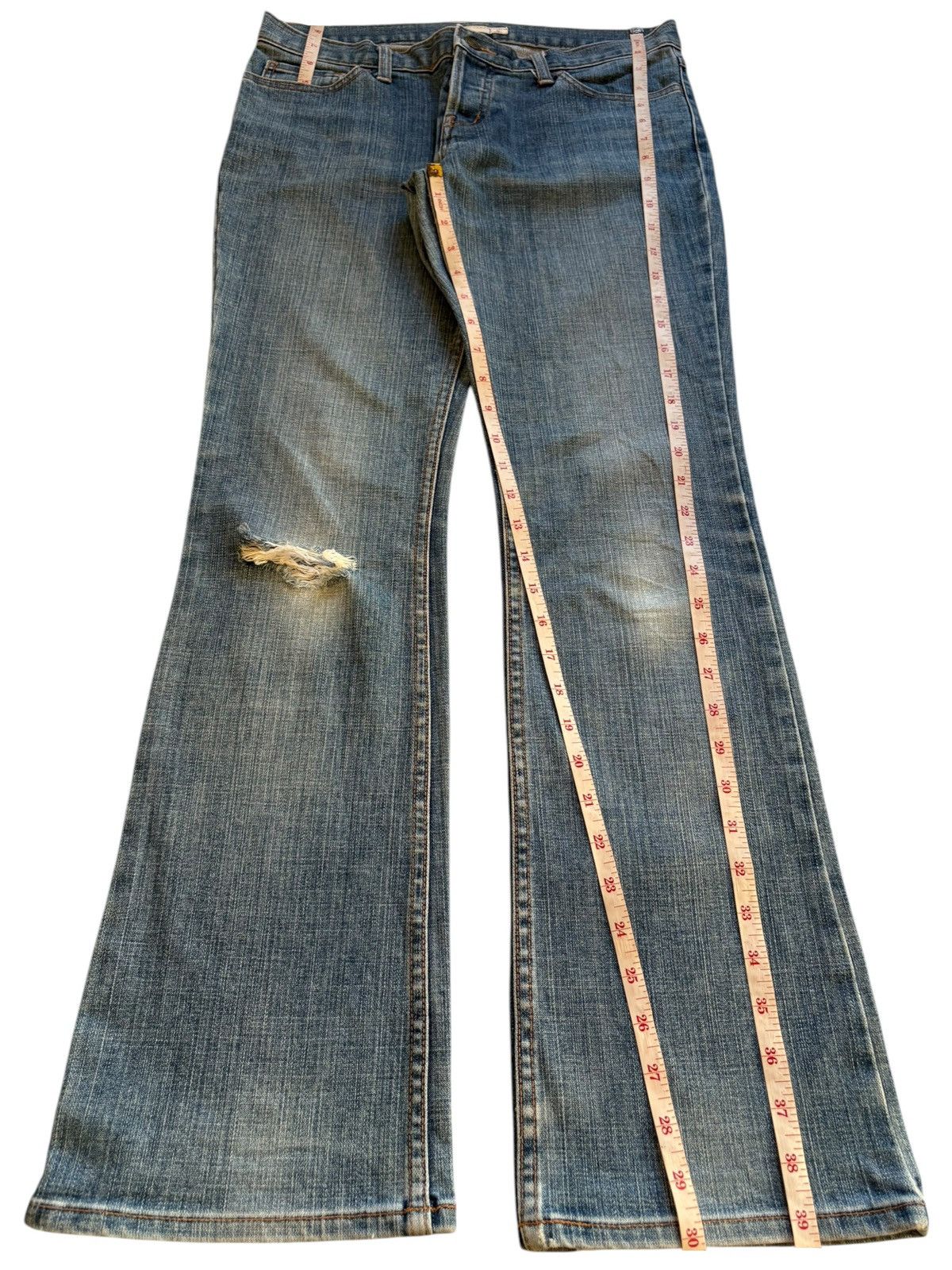 Japanese Brand Vintage Japanese Brand Mud Wash Distress Bootcut Flare Jeans Size US 31 - 12 Thumbnail
