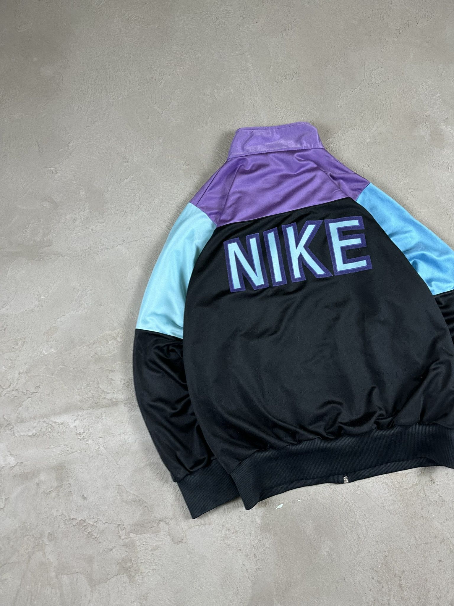 Nike 80s Vintage Nike Zip Spellout Logo Tracksuit Size US L / EU 52-54 / 3 - 2 Thumbnail