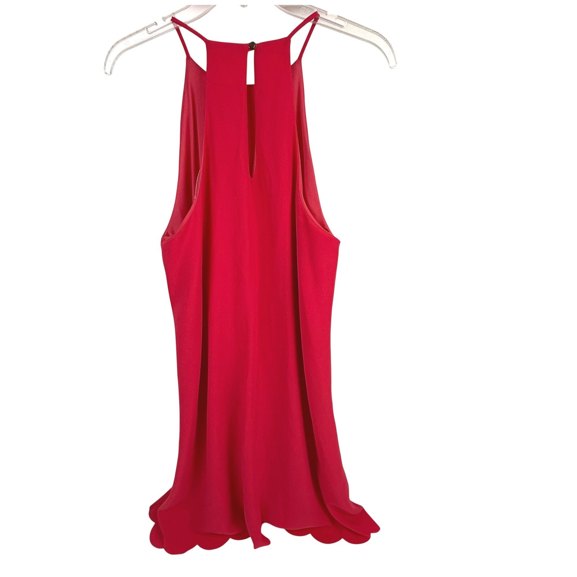 Other Everly Hot Pink Halter Swing Dress Scalloped Hem Keyhole Bac Size M / US 6-8 / IT 42-44 - 3 Thumbnail