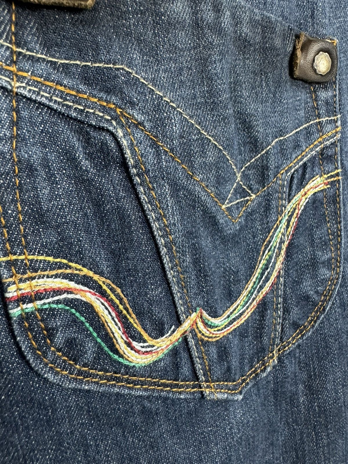 Designer Replay Guccio Low Waist Slim Stretch Waxed Denim Jeans Size US 30 / EU 46 - 12 Thumbnail