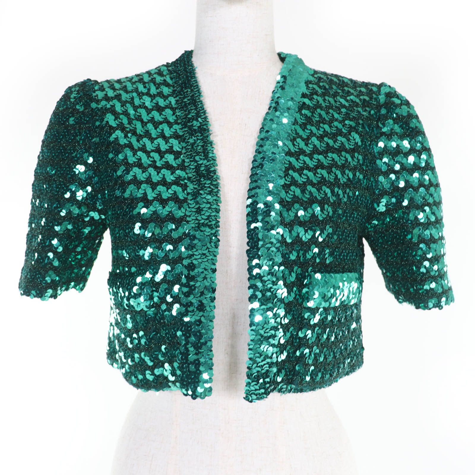 Gucci Gucci Gucci Sequined Acrylic Bolero Jacket Plastic Tops 653449 DUTY FREE for USA Size ONE SIZE - 1 Thumbnail