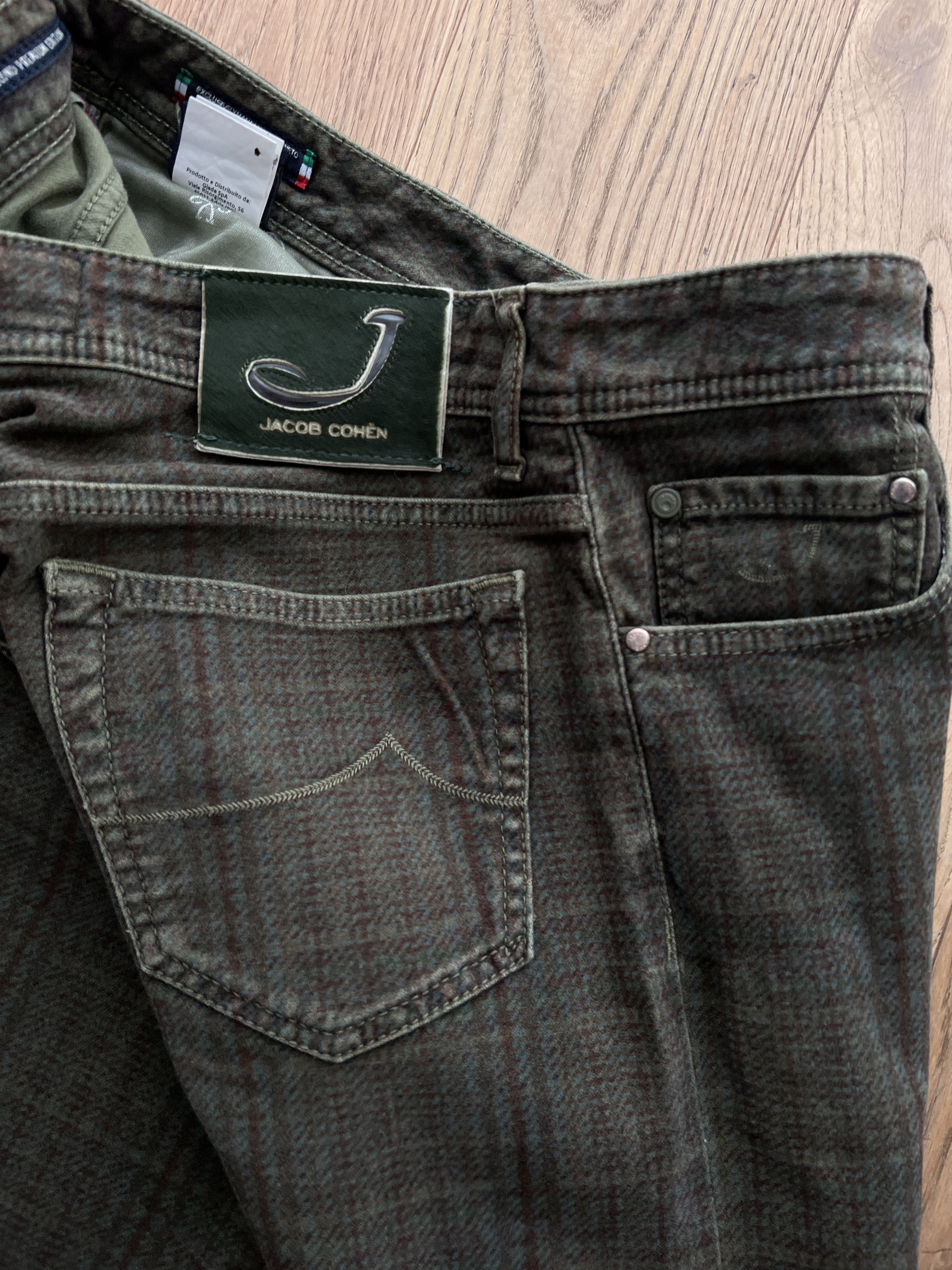 Jacob Cohen Jacob Cohën Handmade designer pants striped plaid checked Size US 35 - 13 Thumbnail