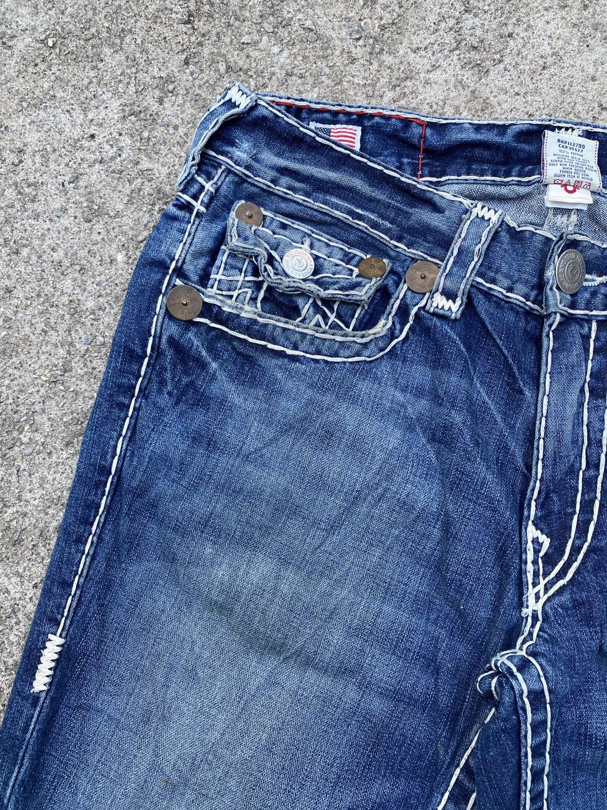 Japanese Brand × Tornado Mart × True Religion 1990s - True Religion Flare Jeans Size US 34 / EU 50 - 11 Thumbnail