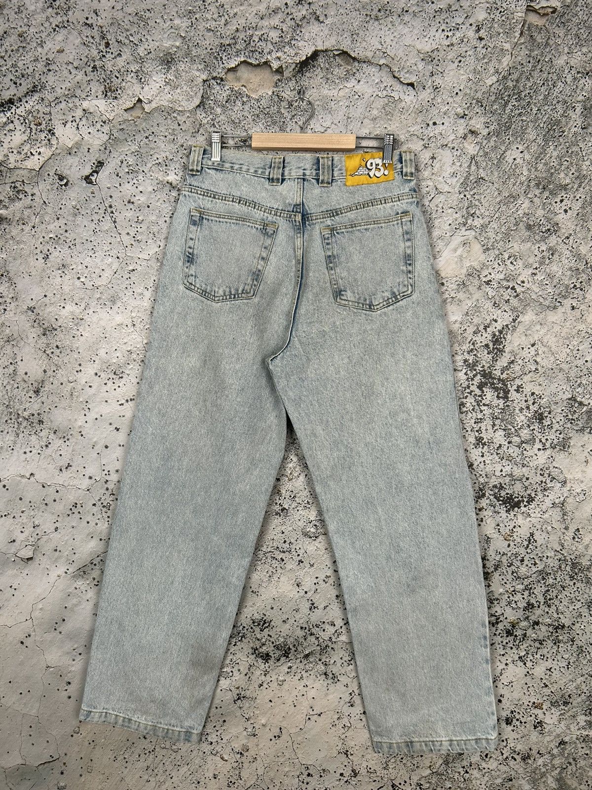 Polar Skate Co. Polar Skate Co Light Blue Skateboarding Baggy Denim Pants Size US 30 / EU 46 - 2 Thumbnail