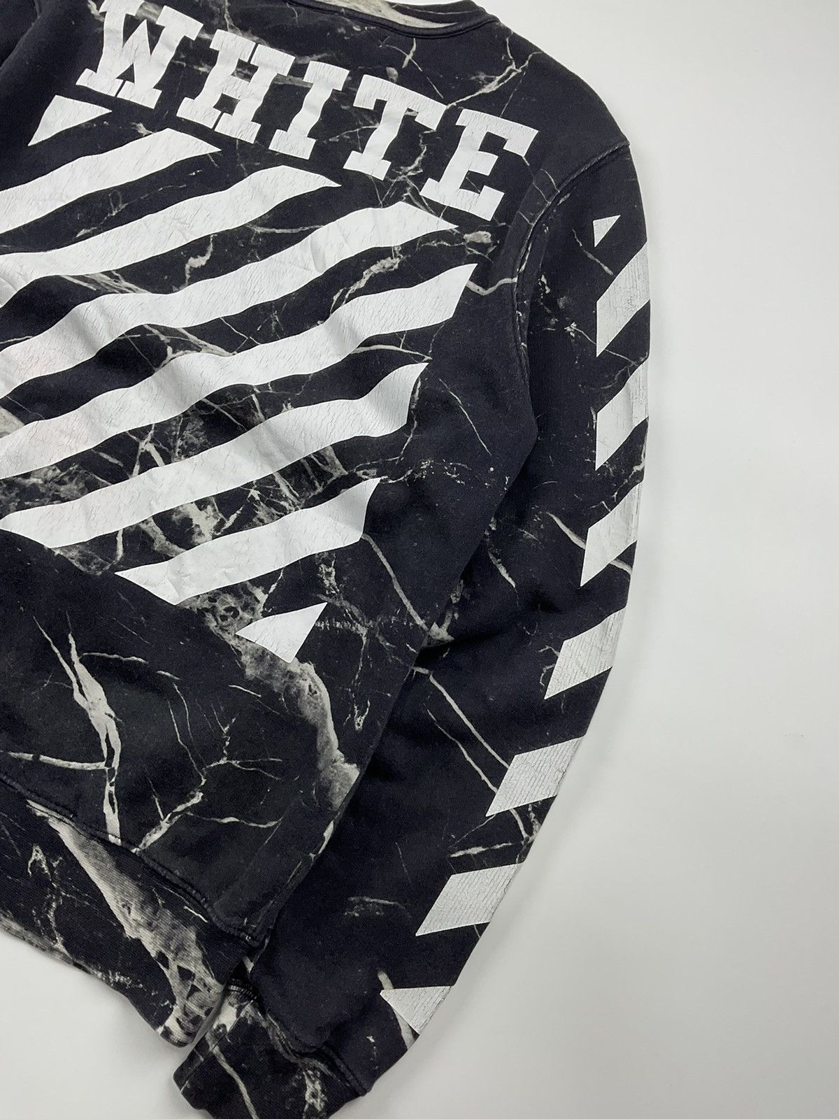 Off White Caravaggio Marble Sweatshirt