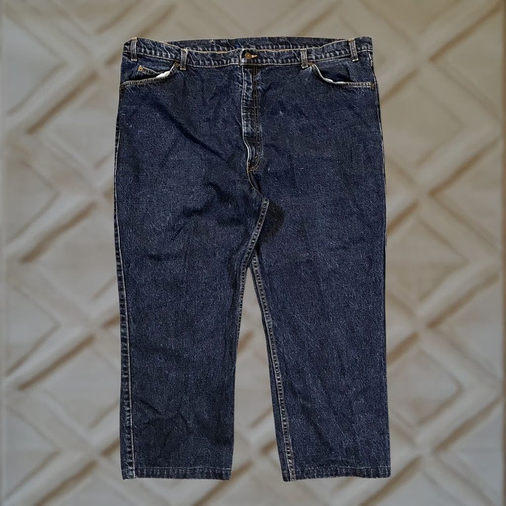 Levi's VINTAGE Levi's Jeans Men Two Horse Brand Dark Wash W50 Leather Tab 505 Classic Fit Denim Size US 34 / EU 50 - 1 Thumbnail