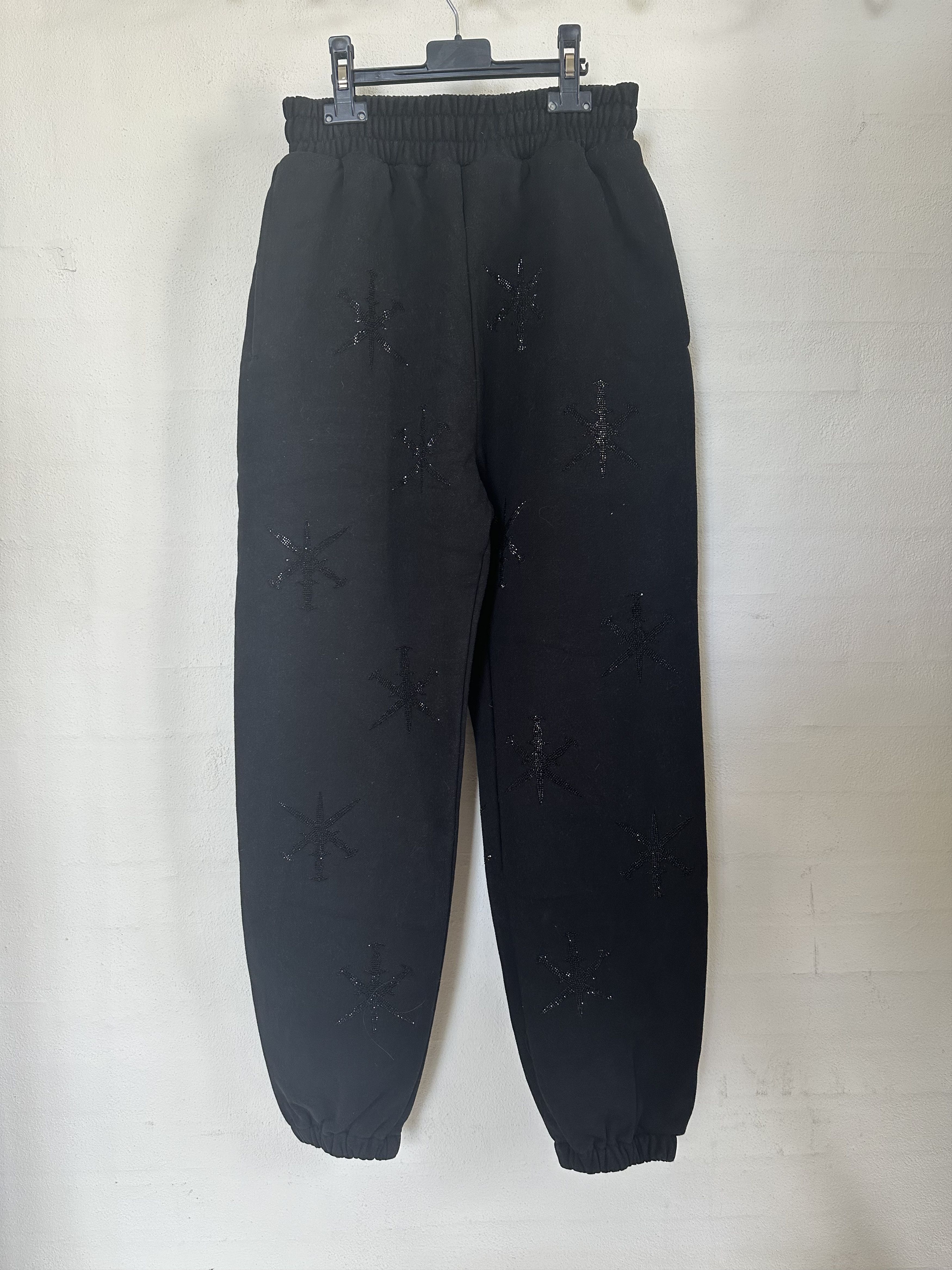 Unknown London Black Dagger Rhinestone Joggers Size US 28 / EU 44 - 2 Thumbnail