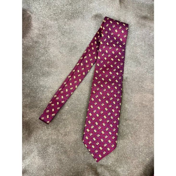 Canali Canali Geometric Lines Abstract Silk Tie Made in Italy Size ONE SIZE - 3 Thumbnail