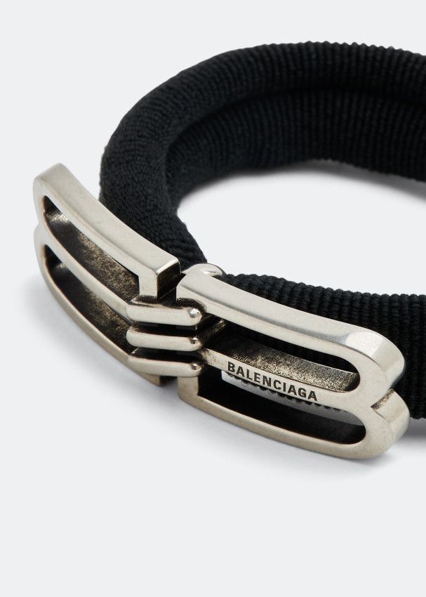 Balenciaga o1mt1gz0525 Size: OS / BB Icon Hair Tie in Black Size ONE SIZE - 2 Thumbnail