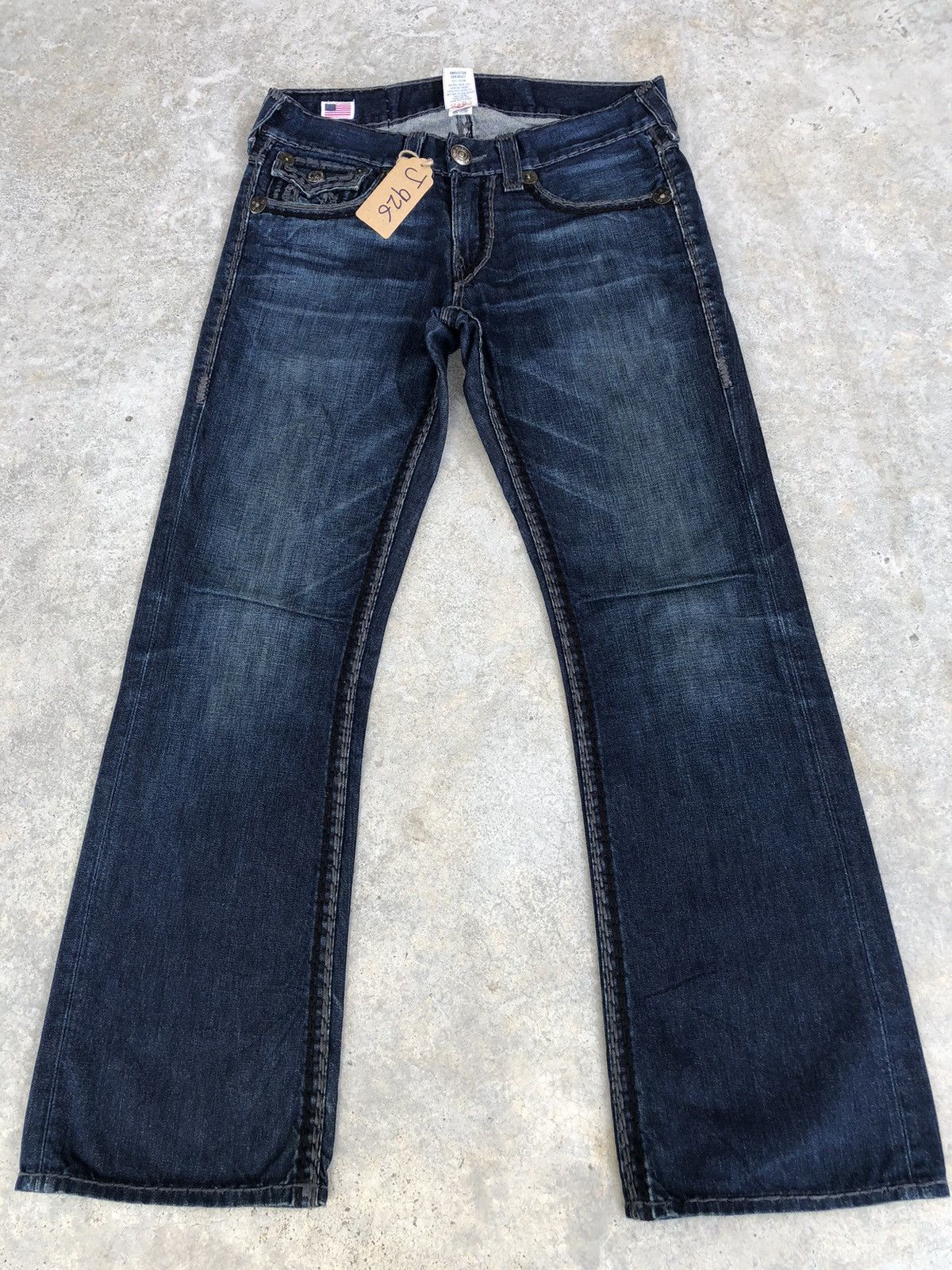 Streetwear × True Religion Billy Super QT Flared Jeans Distressed Jeans ...