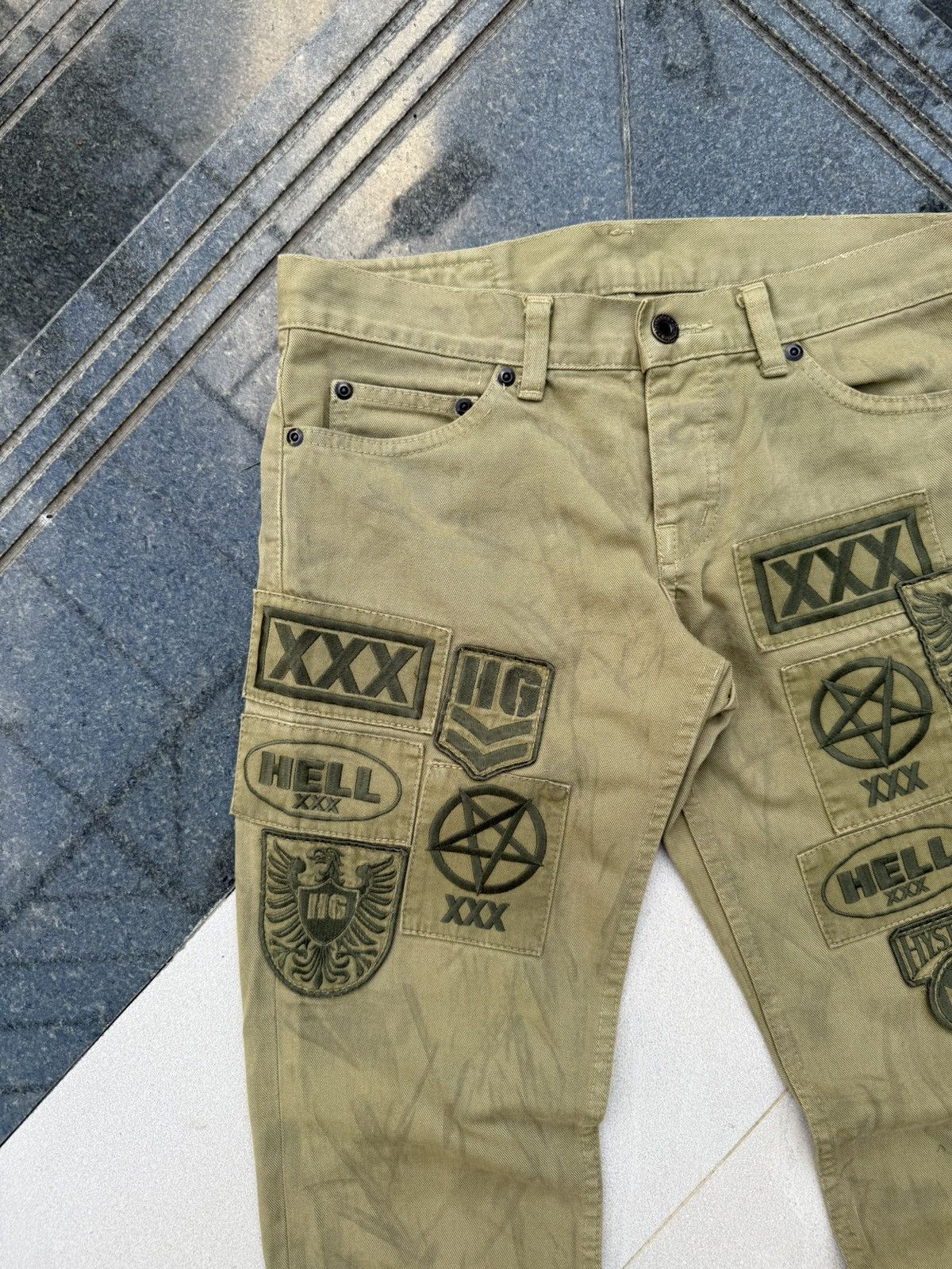 90’s HYSTERIC GLAMOUR RARE HELL STAR MULTILOGO VINTAGE PANTS