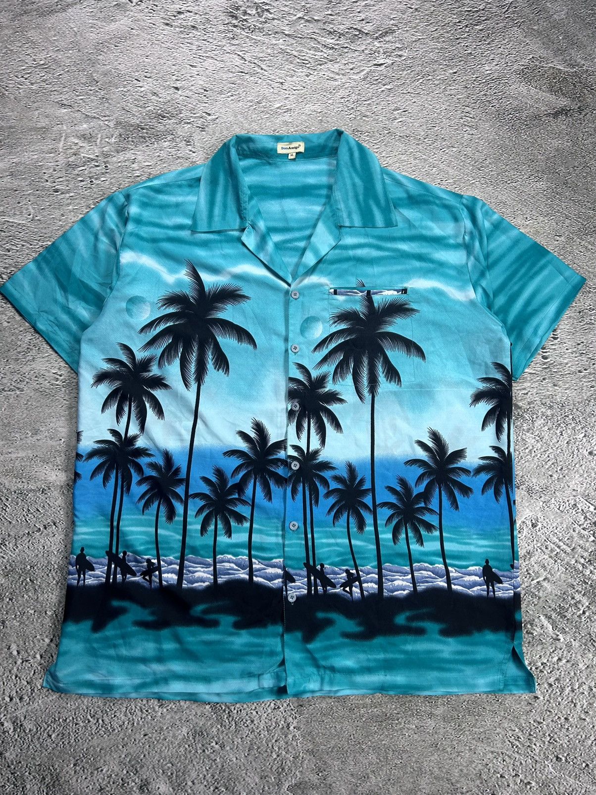Vintage Hawaiian Shirt vintage Don Amigo palms beach sea summer Size US XL / EU 56 / 4 - 1 Thumbnail