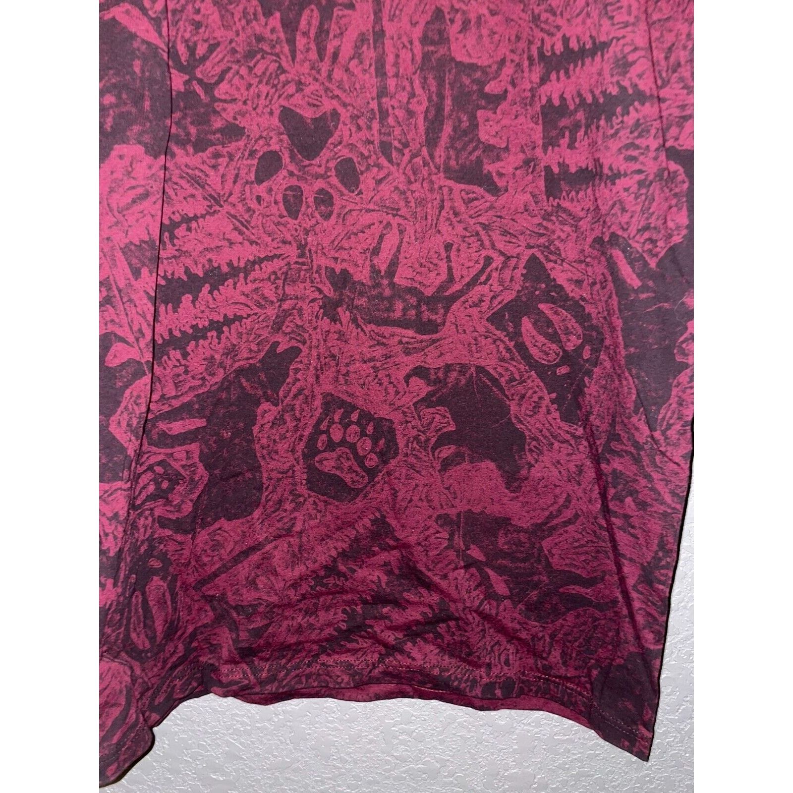 Jerzees Vintage Idaho Animal Shirt Nature All Over Print Red 90s VTG Size US M / EU 48-50 / 2 - 5 Thumbnail