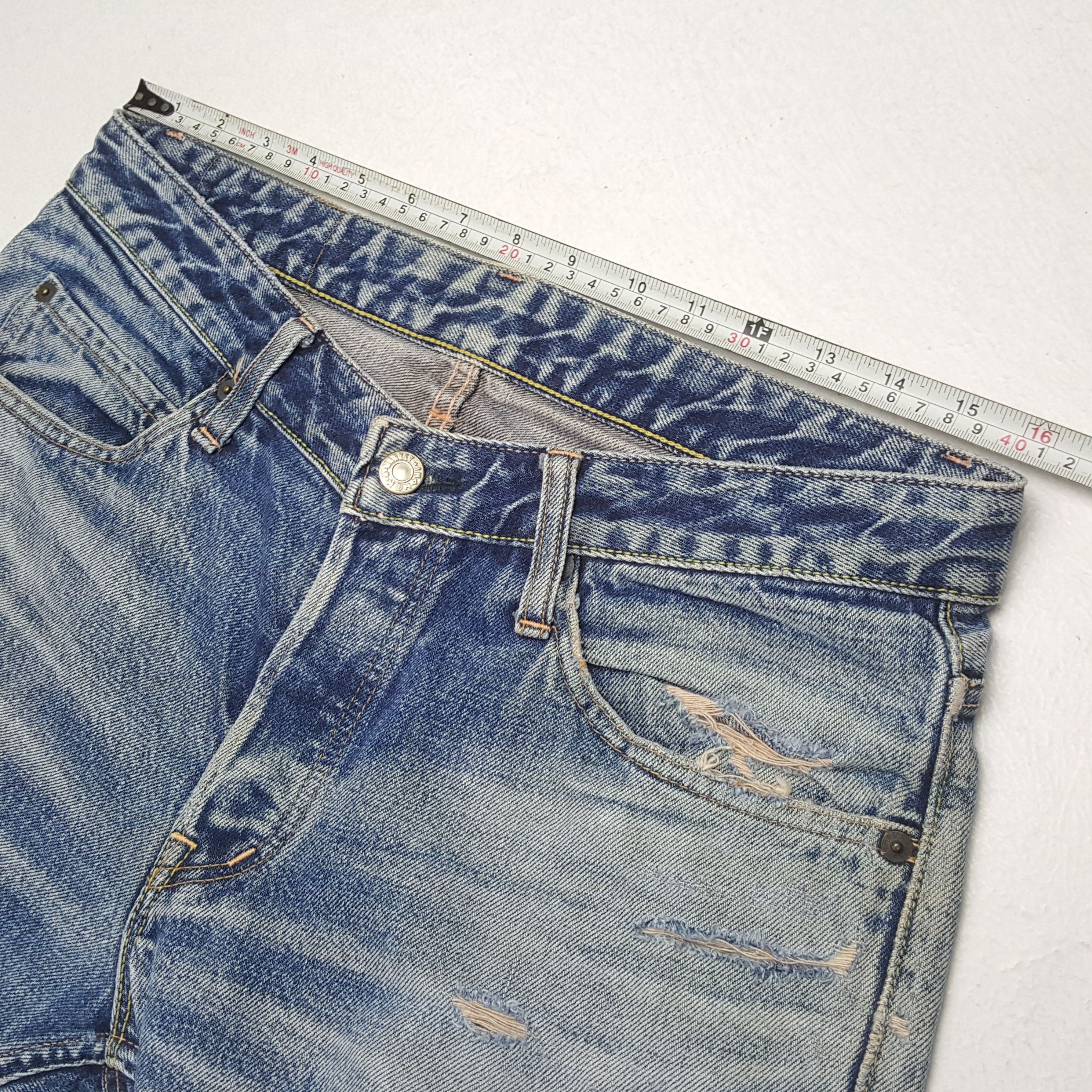 Japanese Brand × Vintage Vintage MRAMCHM Japanese Brand Distressed Jeans Size US 32 / EU 48 - 7 Thumbnail