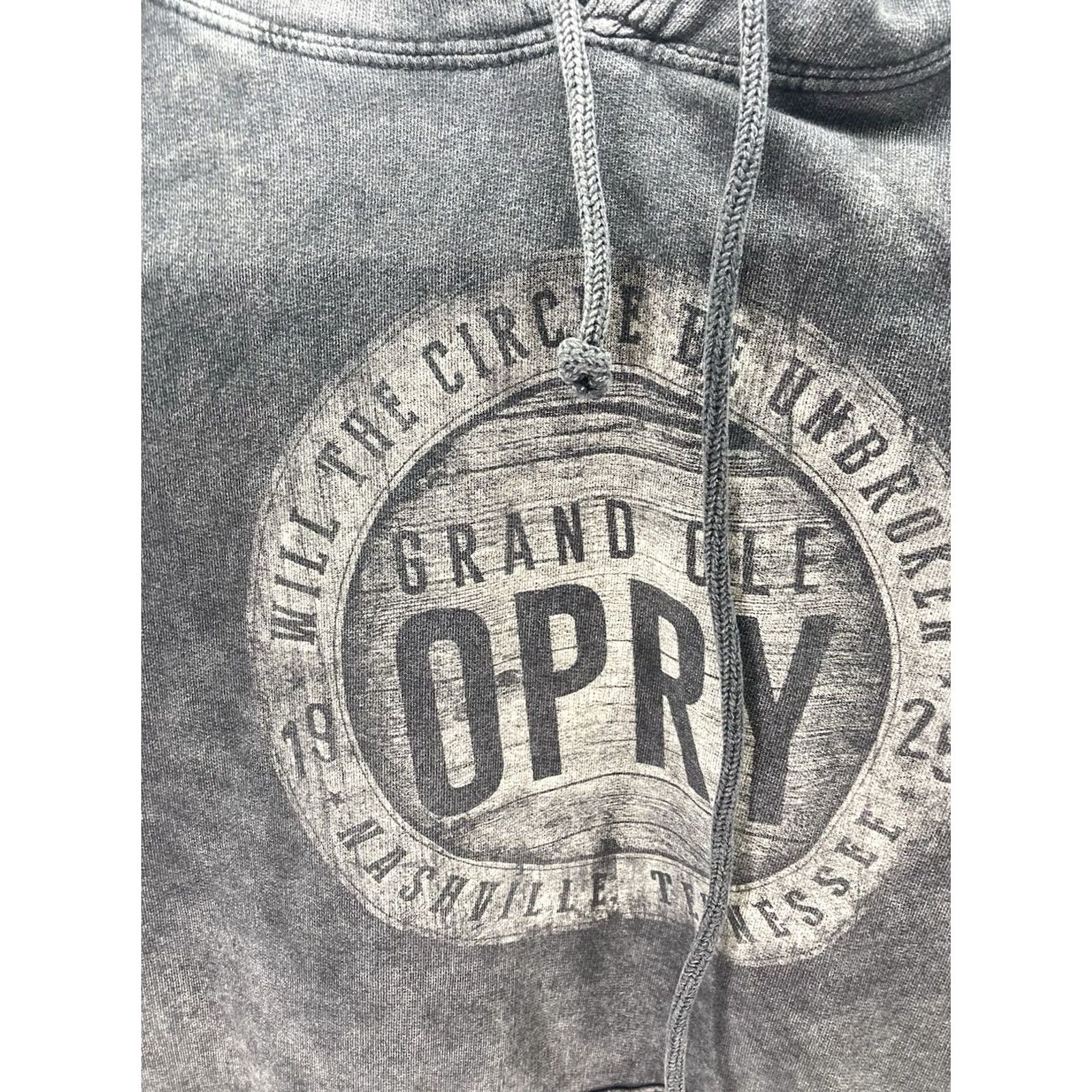 Vintage Grand Ole Opry Hoodie Sweatshirt Men Medium Gray Pullover Distressed Casual Shirt Mens M Gray Distressed Pullover Hoodie Size US M / EU 48-50 / 2 - 4 Thumbnail