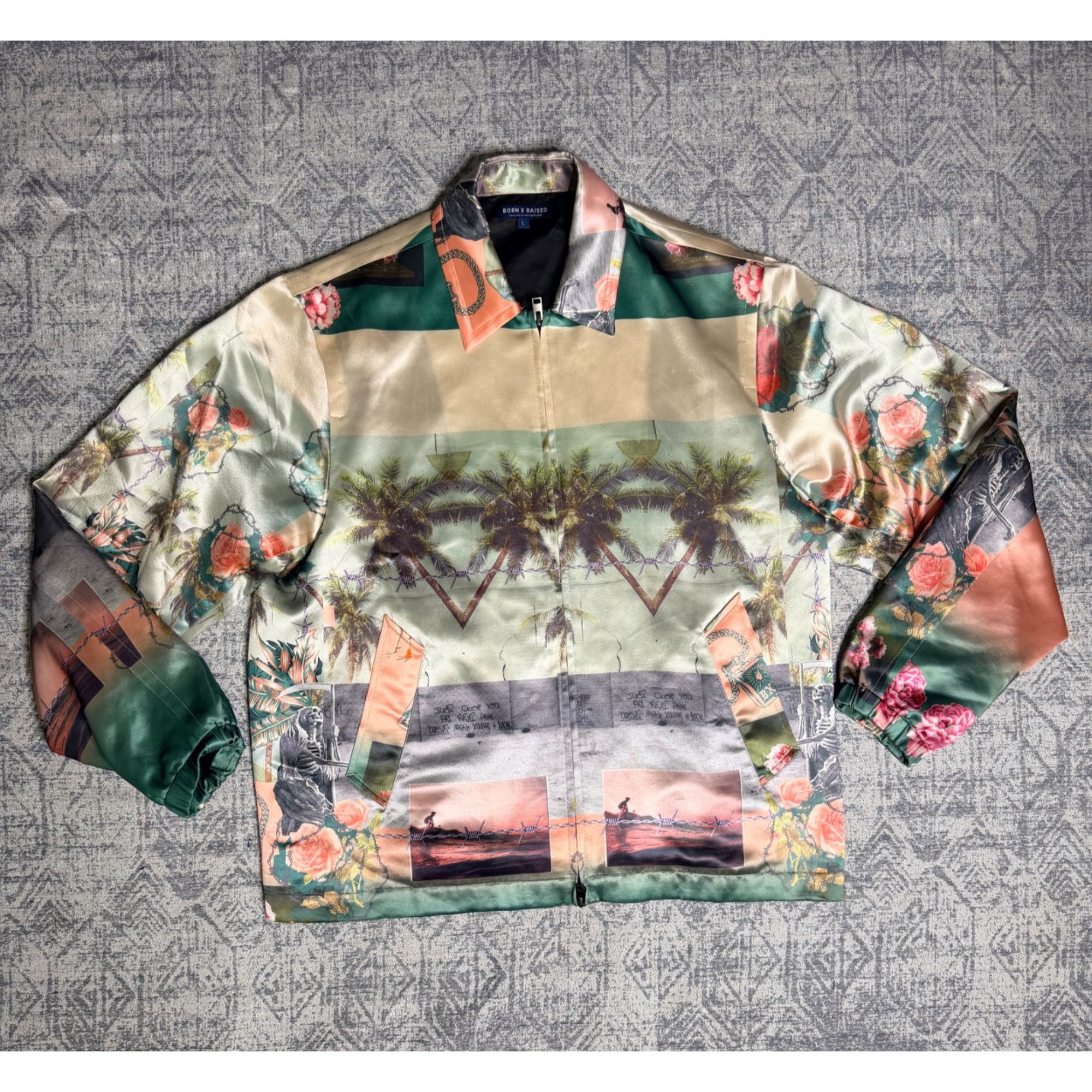 【BORN X RAISED】STUCK ON STUPID JACKET XL Born X Raised Born x raised “stuck on stupid” jacket | Grailed