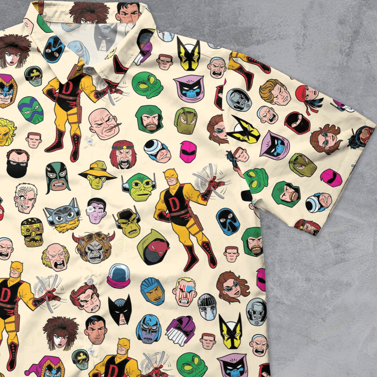 The Unbranded Brand Daredevils and Villains Button Down Shirt Size US M / EU 48-50 / 2 - 1 Thumbnail