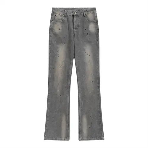 VIBE Street ink-splashed washed loose wide-leg flared jeans Size US 32 / EU 48 - 7 Thumbnail