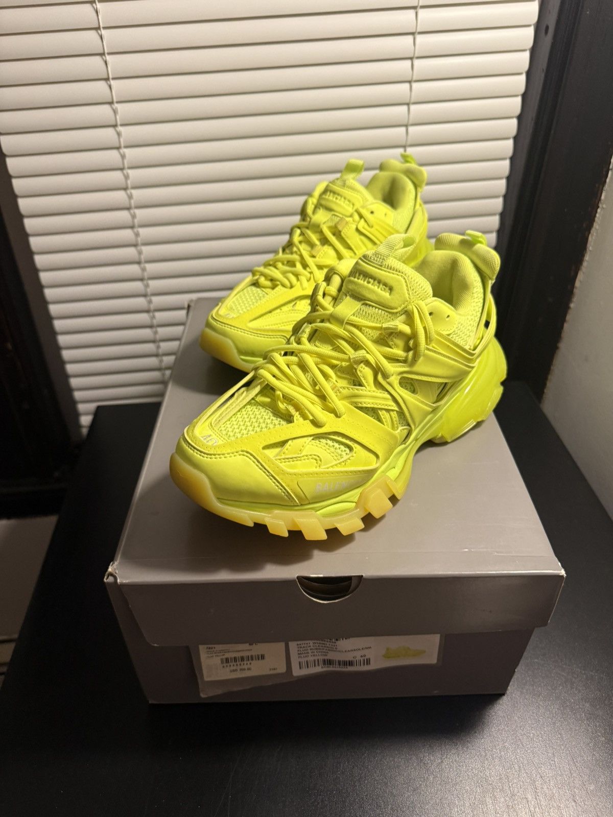 Balenciaga Balenciaga Track Neon Yellow Low Top Sneaker 7 US / 40 EU Size US 7 / EU 40 - 14 Thumbnail
