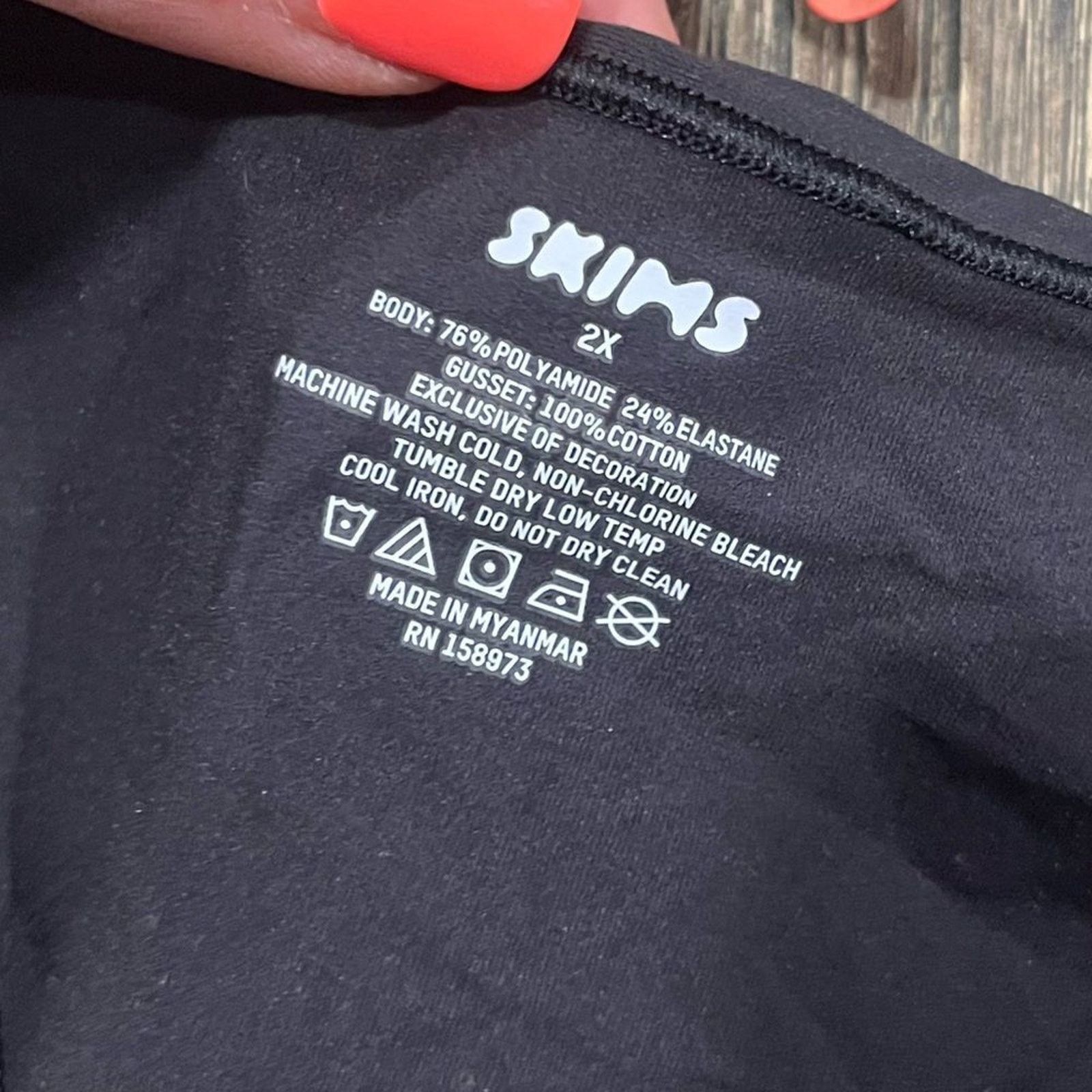 SKIMS NWT Skims Fits Everybody Thong Underwear Low Rise Cotton 2X Size ONE SIZE - 3 Thumbnail