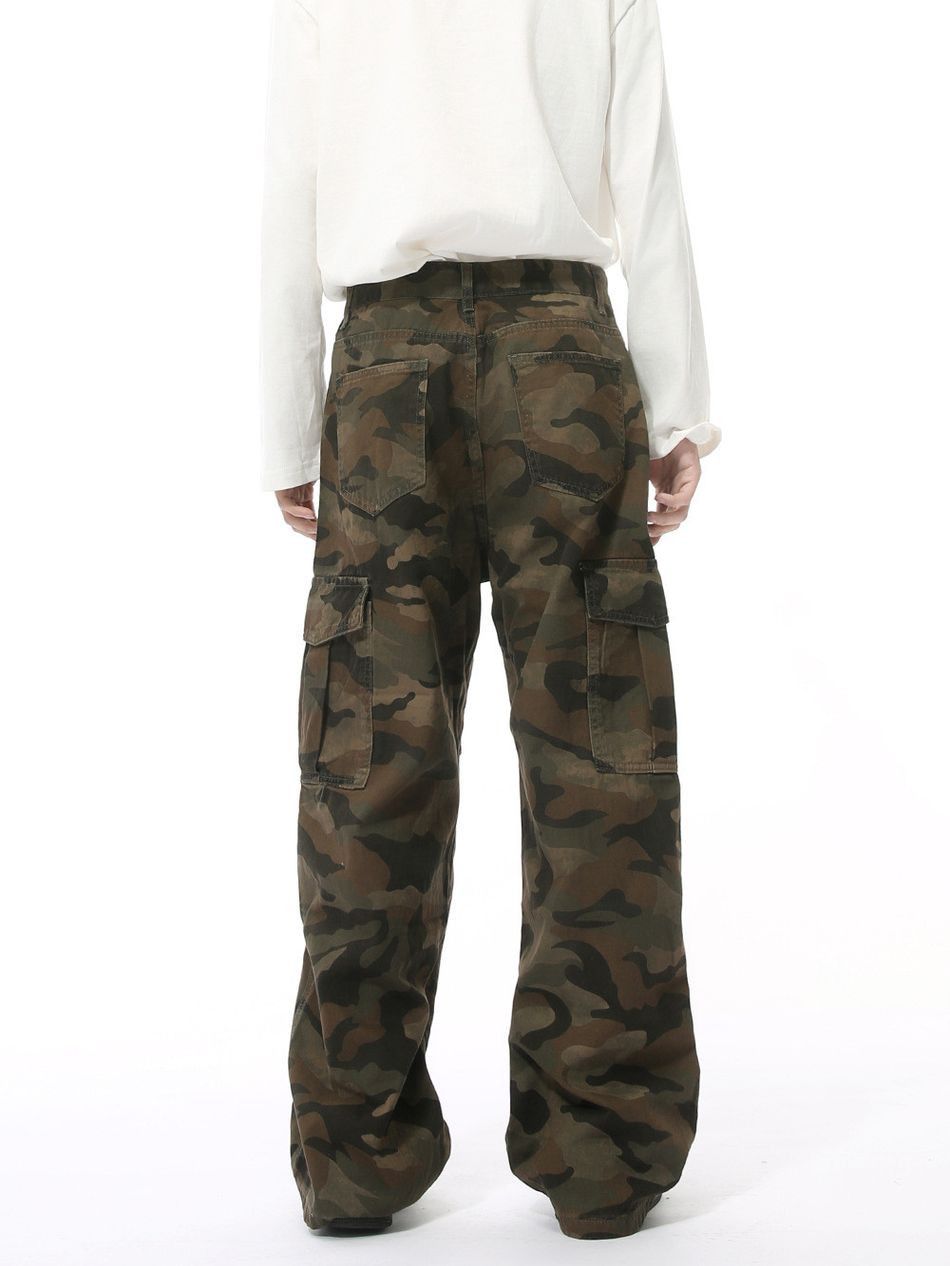 Japanese Brand Retro straight casual camouflage jeans Size US 32 / EU 48 - 2 Thumbnail