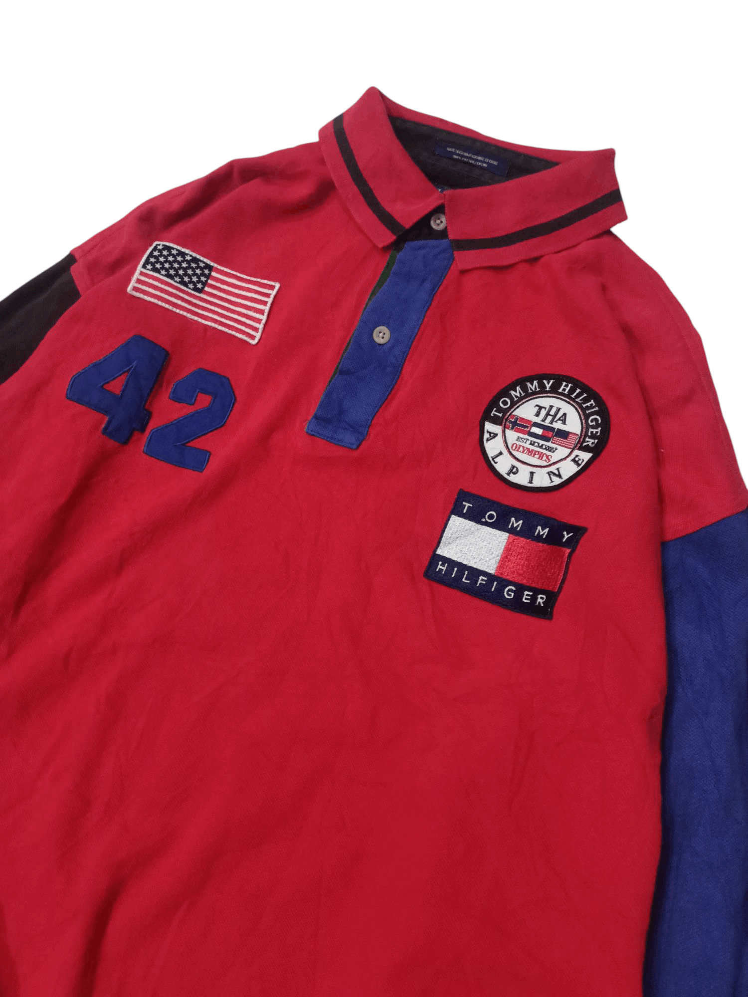 Tommy Hilfiger × Vintage TOMMY HILFIGER ALPINE GEAR x RUGBY SHIRT x VINTAGE Size US M / EU 48-50 / 2 - 3 Thumbnail