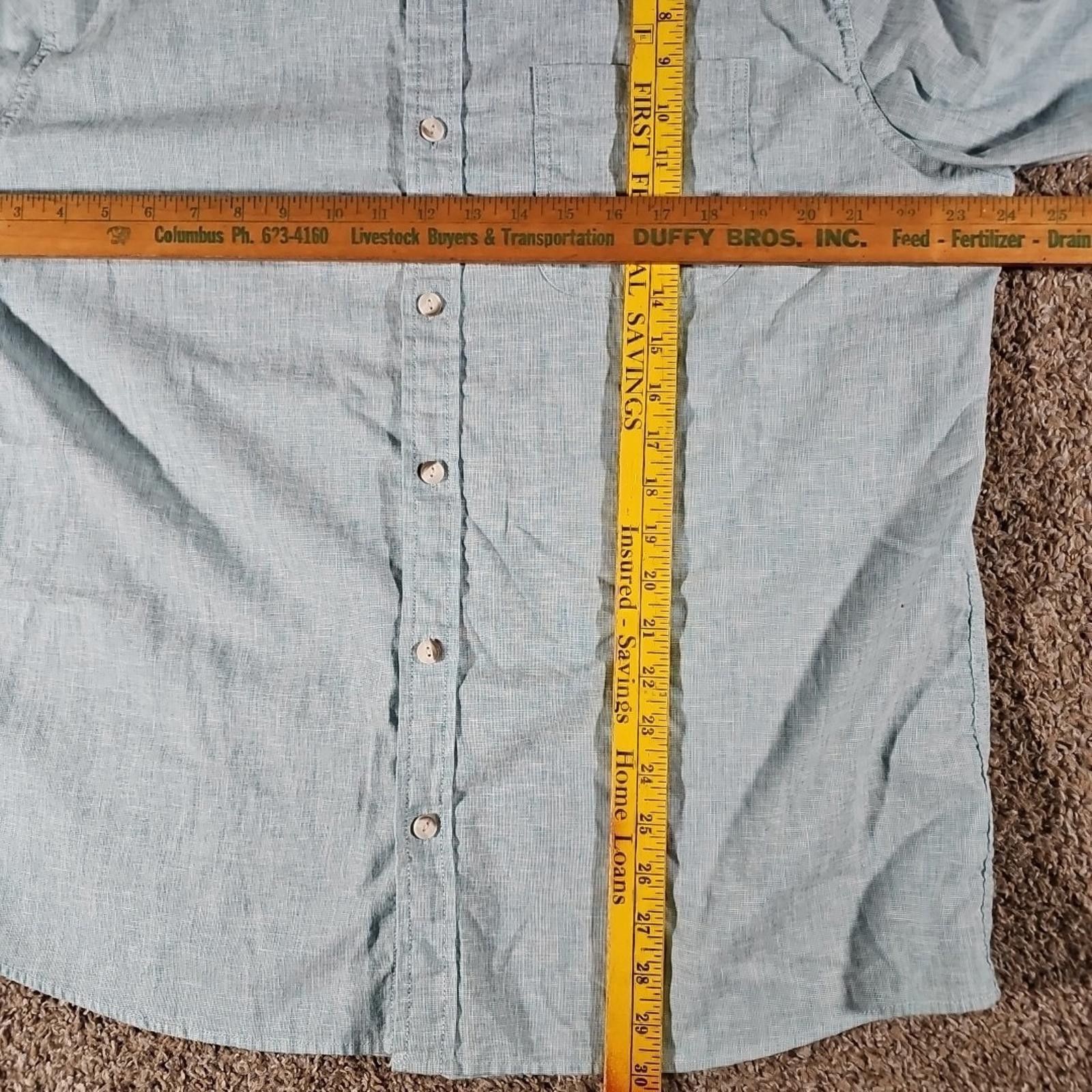 Other Even Tide Linen Cotton Short Sleeve Shirt Mens XL Button Up Size US XL / EU 56 / 4 - 4 Thumbnail