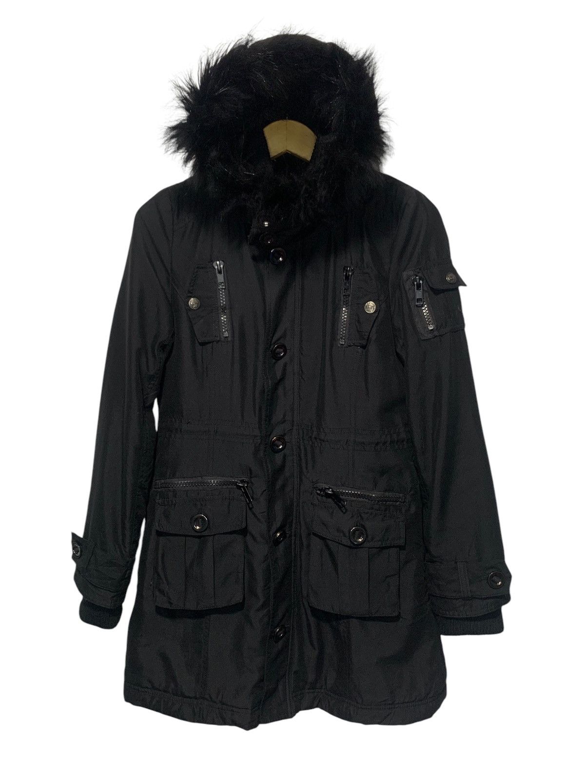 Alpha Industries × Vintage Alpha Industries raccoon fur cargo jacket punk LGB style Size US M / EU 48-50 / 2 - 1 Thumbnail