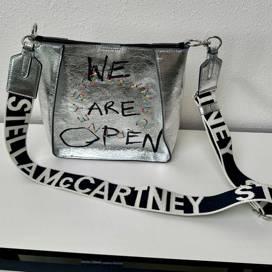 Stella McCartney NWT Stella McCartney Stonewall Mini Crossbody Bag – Silver Size ONE SIZE - 1 Thumbnail