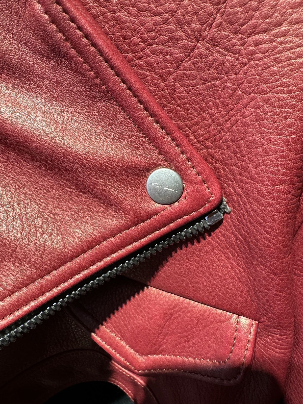 Rick Owens Last Size Rick Owens Tec Micro Cropped Leather Biker Jacket Size S / US 4 / IT 40 - 3 Thumbnail