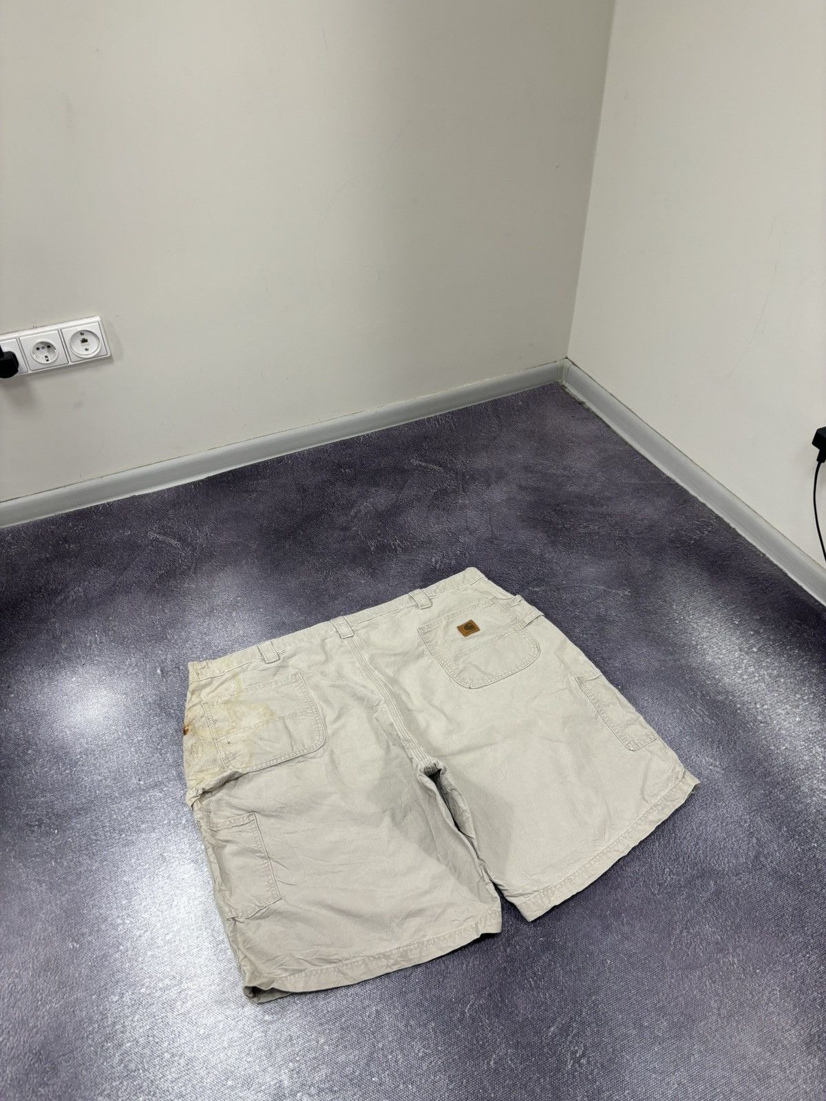 Carhartt Vintage Carhartt Y2K Beige Work Hype Baggy Shorts Size US 44 / EU 60 - 3 Thumbnail